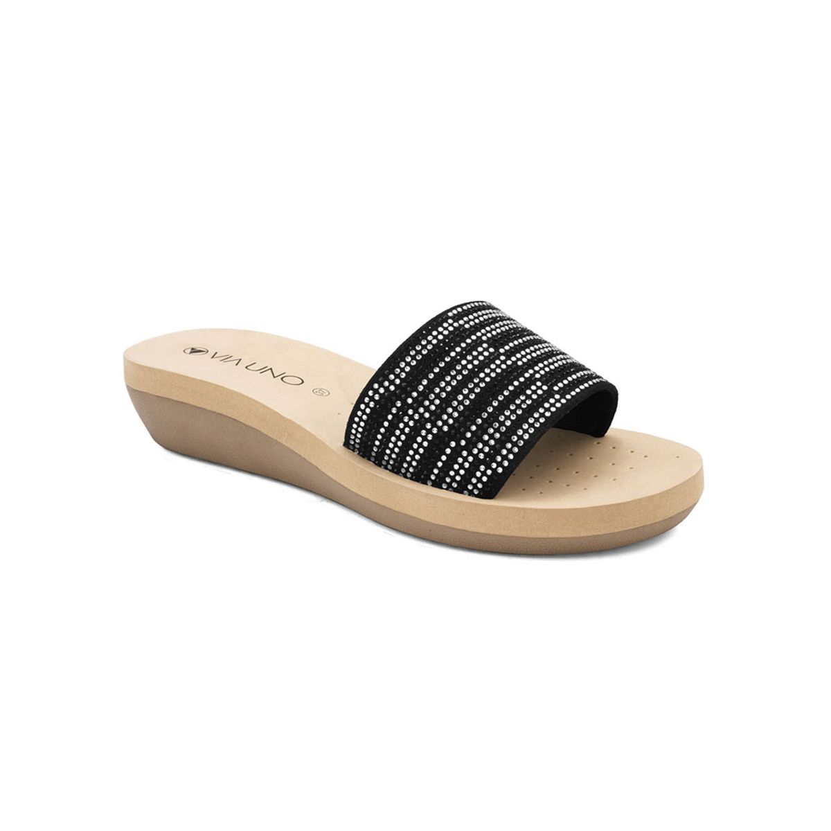 Via Uno - Sandalias Via Uno 2213-U1 Black - Mujer