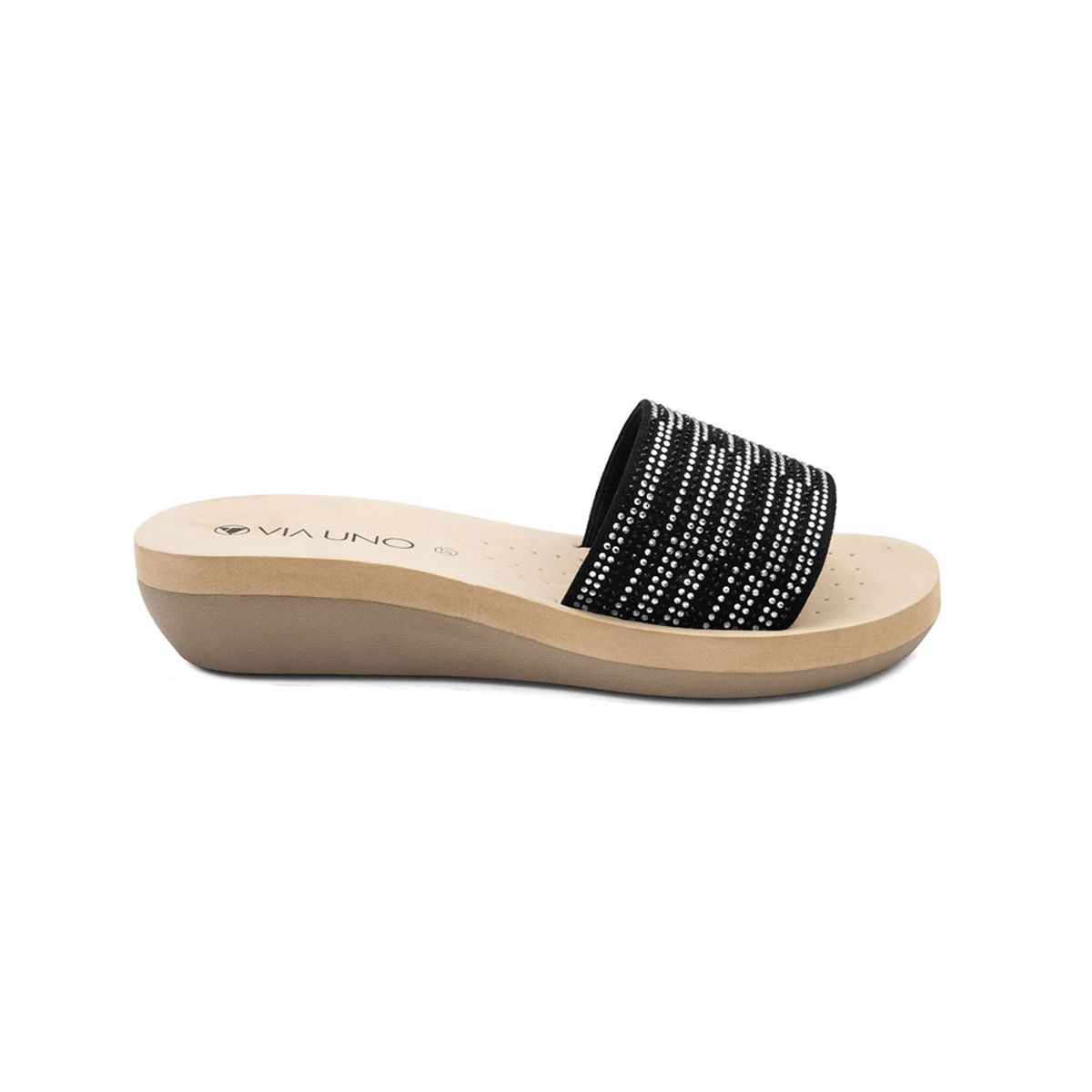 Via Uno - Sandalias Via Uno 2213-U1 Black - Mujer