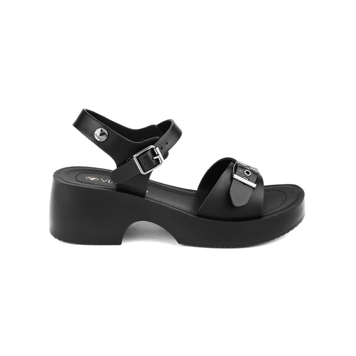 Via Uno - Sandalias Via Uno Yq7686-H19 Black - Mujer