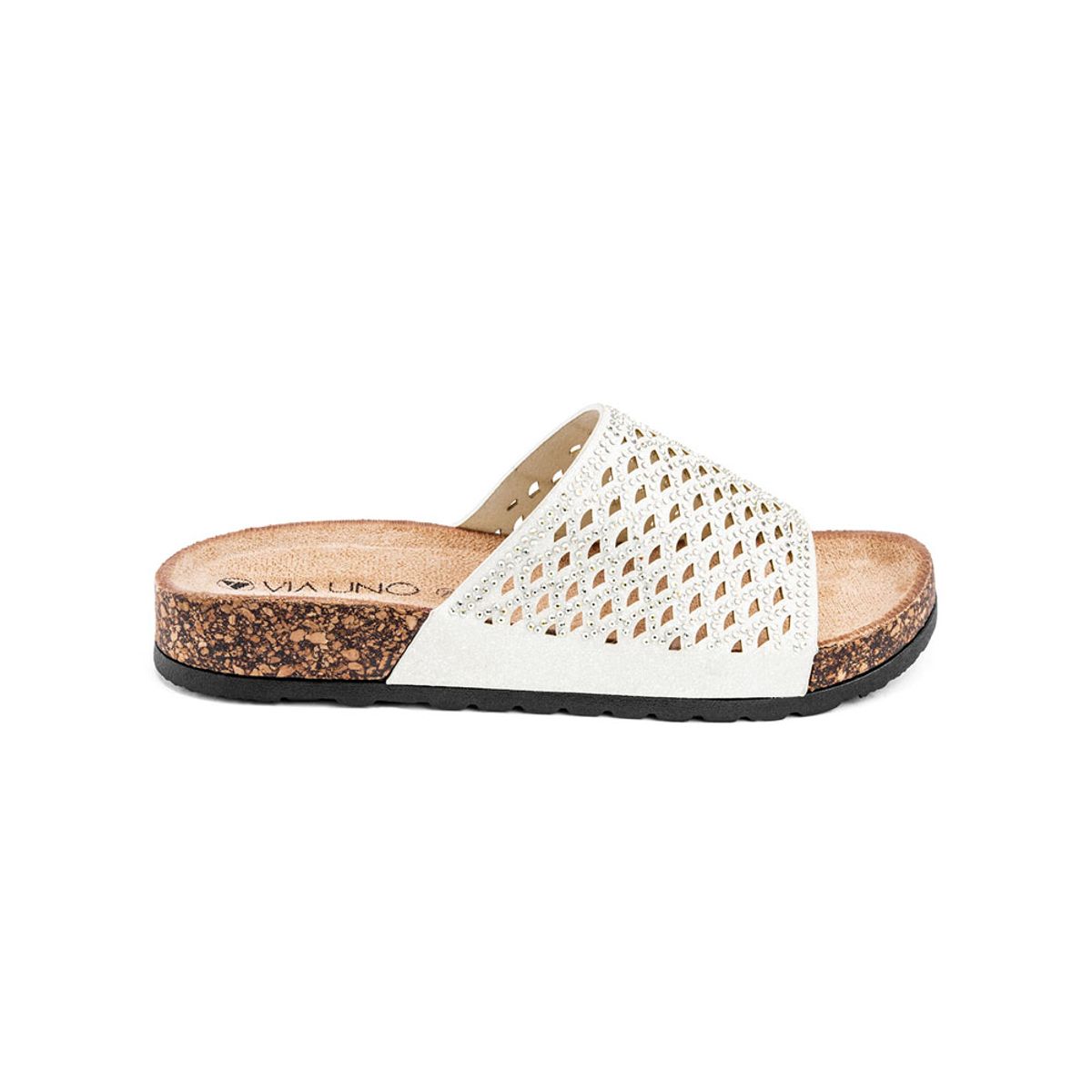 VIA UNO - Sandalias Via Uno Lc054938 Silver - Mujer