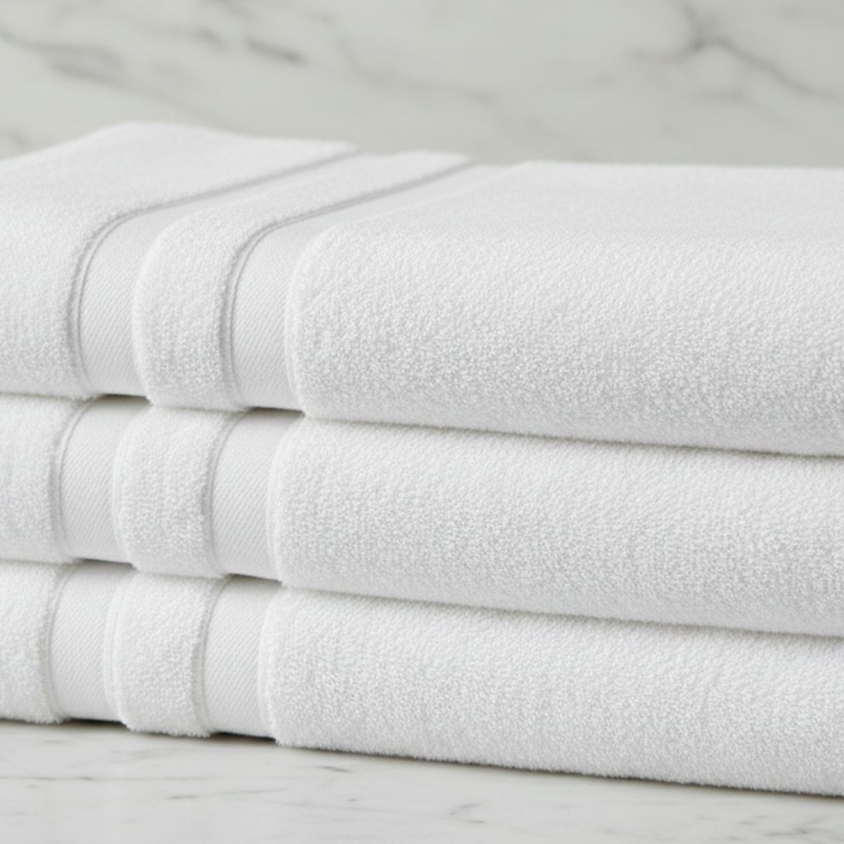 LA BELLOTA - TOALLA DELUXE PLATINUM "La Bellota"  - BAÑO - 650 grs/m2 - mide: 75×140 cm Blanca