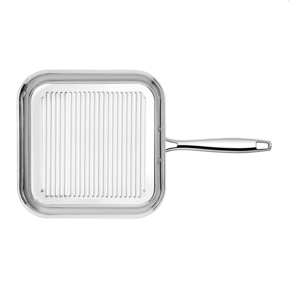 TRAMONTINA - Plancha Parrillera Trix Tramontina 28cm  Acero Inoxidable