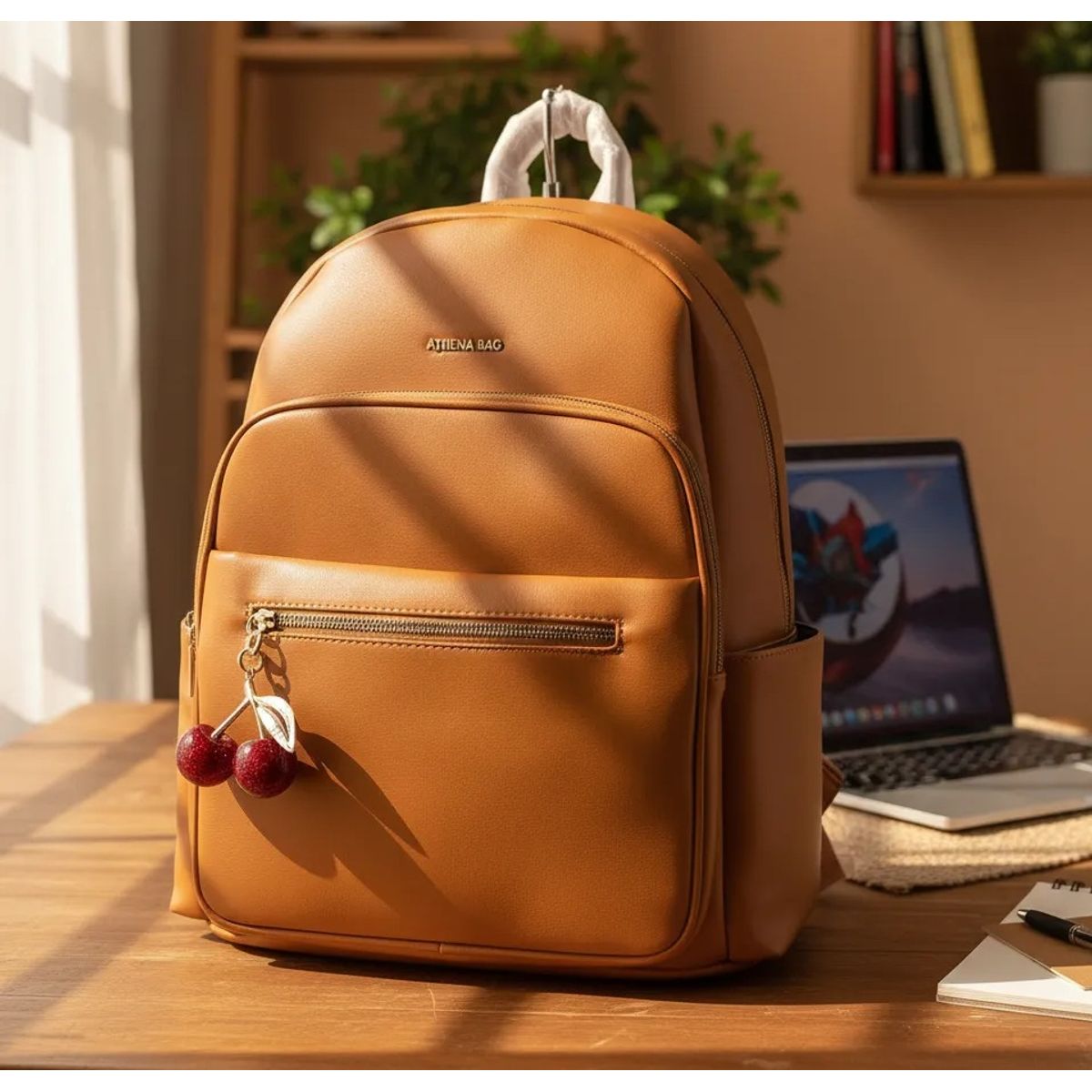 GENERICO - Mochila Portalaptop 14.5 Ab Premium Cereza PU