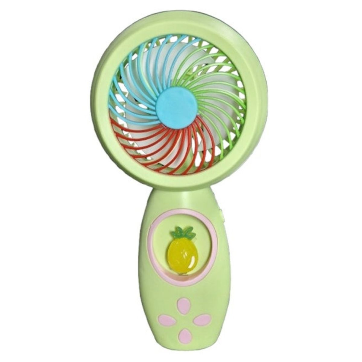 GENERICO - Mini ventilador recargable USB de mano con un diseño de fruta