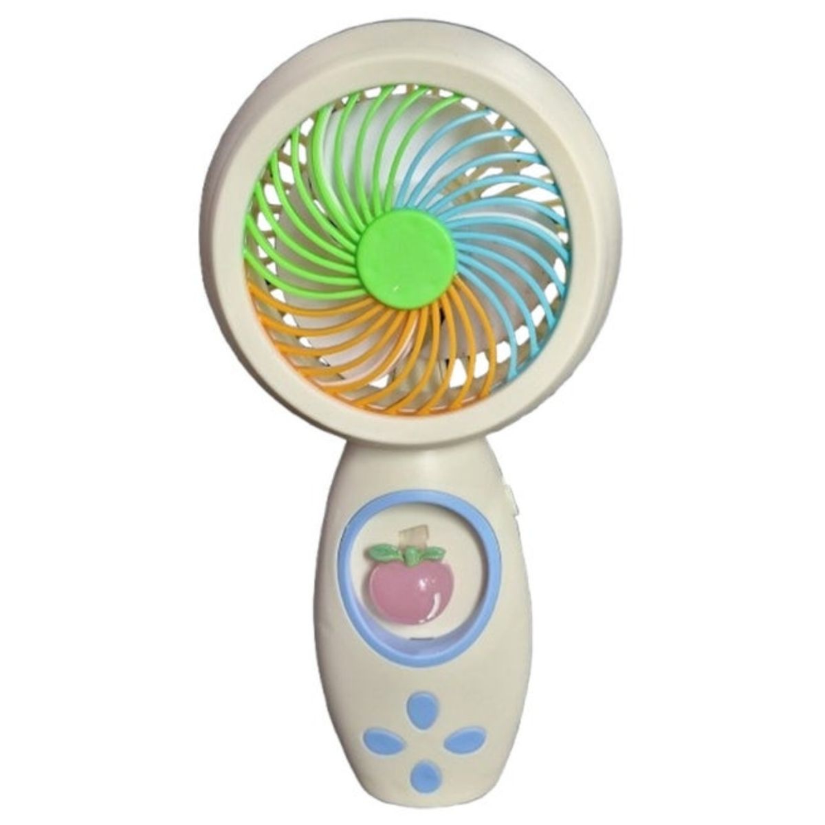 GENERICO - Mini ventilador recargable USB de mano con un diseño de fruta