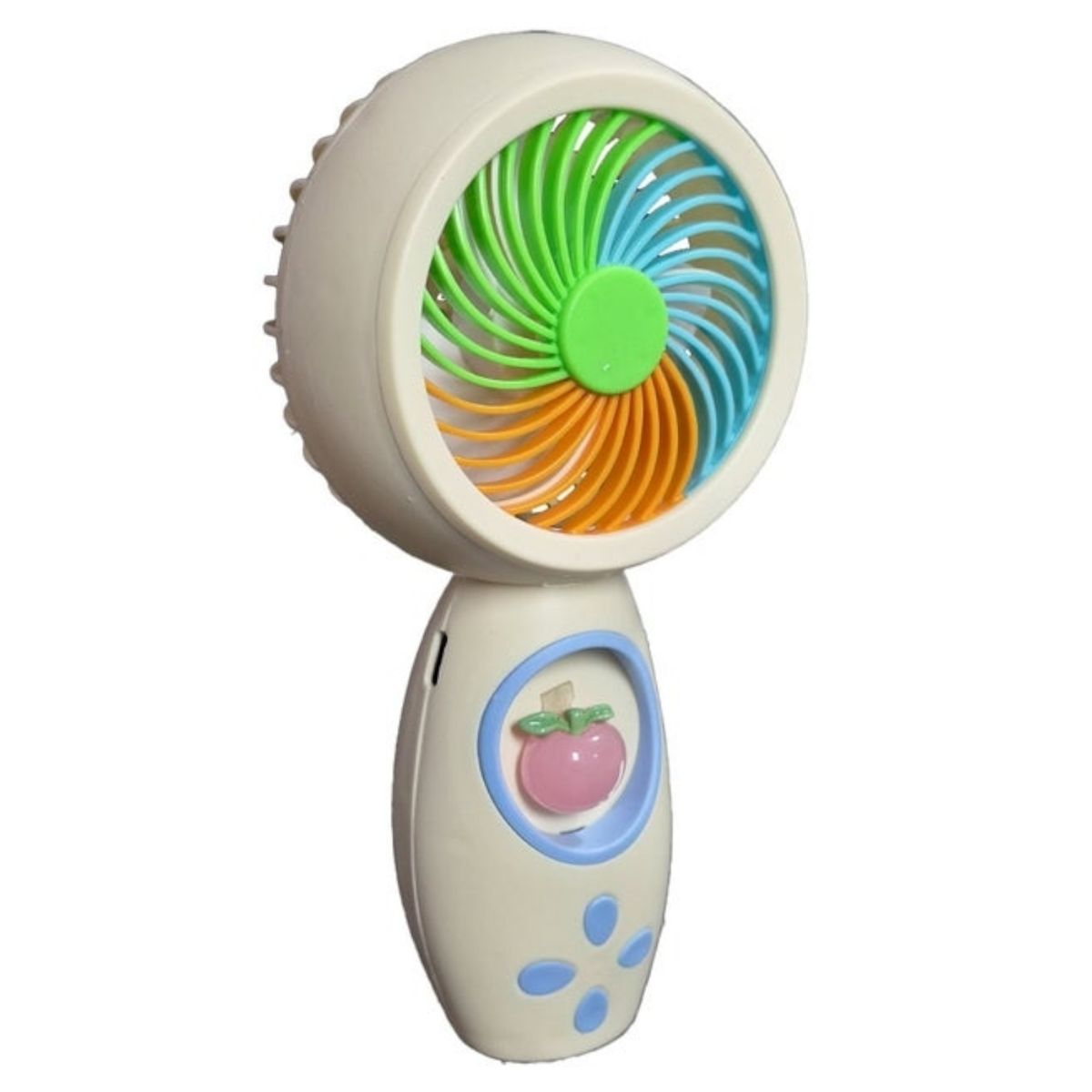 GENERICO - Mini ventilador recargable USB de mano con un diseño de fruta