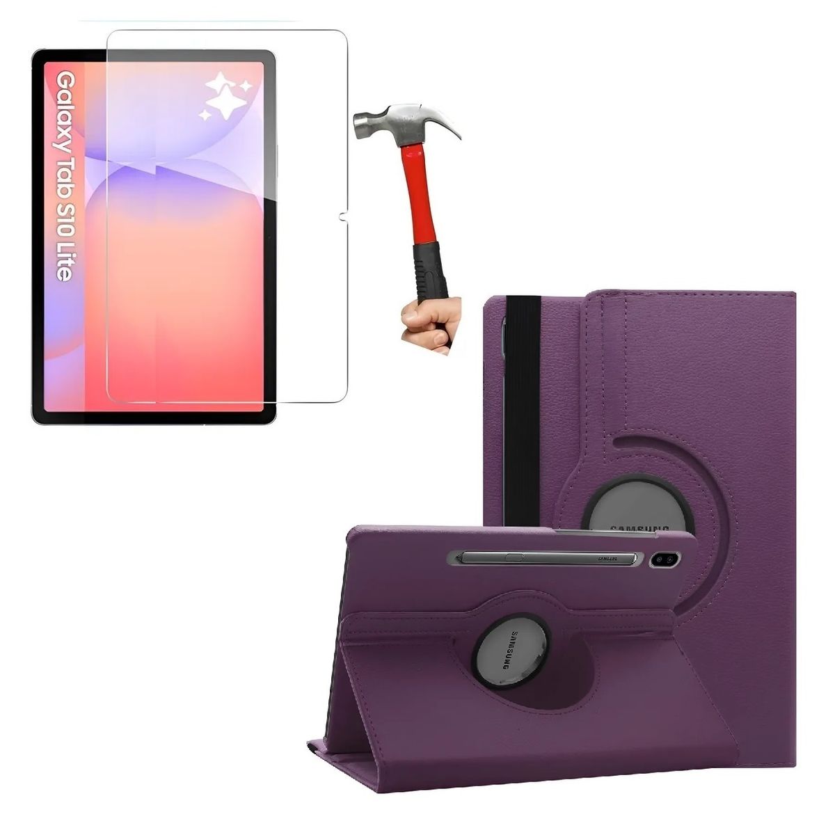 GENERICO - Funda + Mica Vidrio para Samsung Tab S10 Fe 10.9 SM-X520 X526 Case