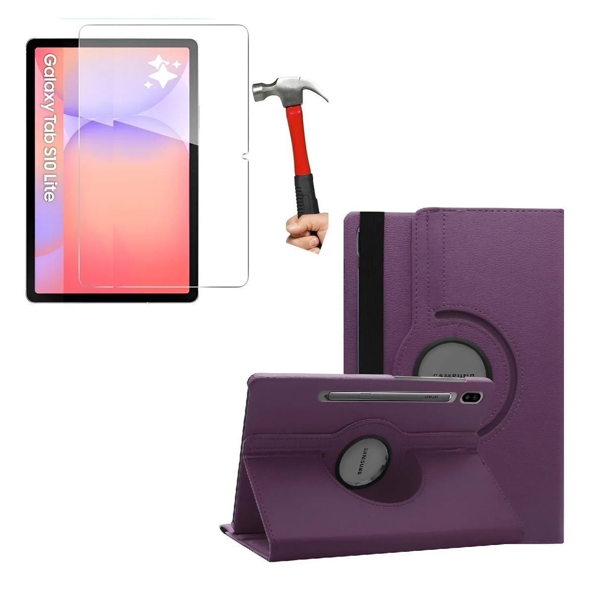 GENERICO - Funda + Mica Vidrio para Samsung Tab S10 Fe 10.9 SM-X520 X526 Case