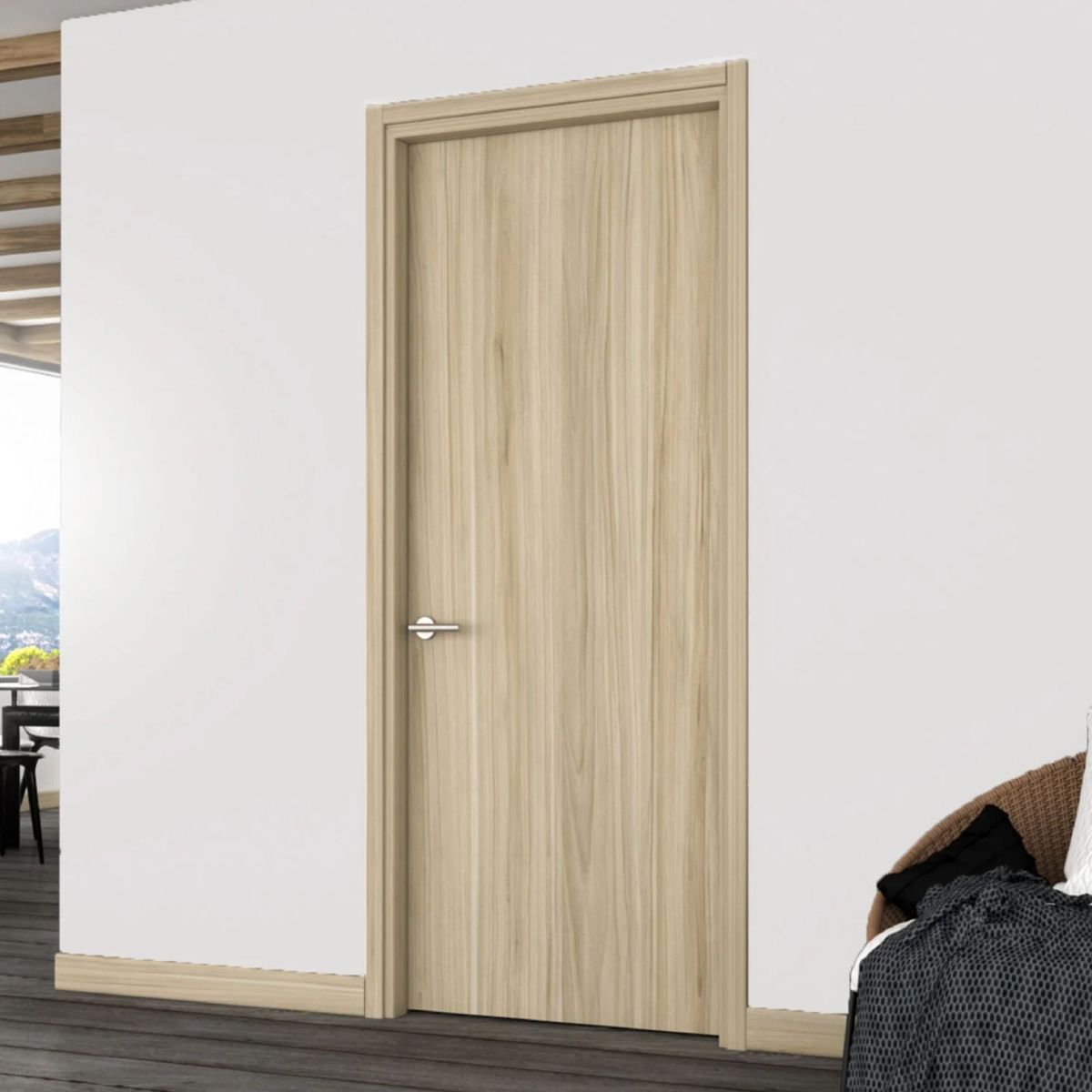 GENERICO - Puerta de Melamina Casatto Interior - 90 x 210 cm - Manzano Pelikano