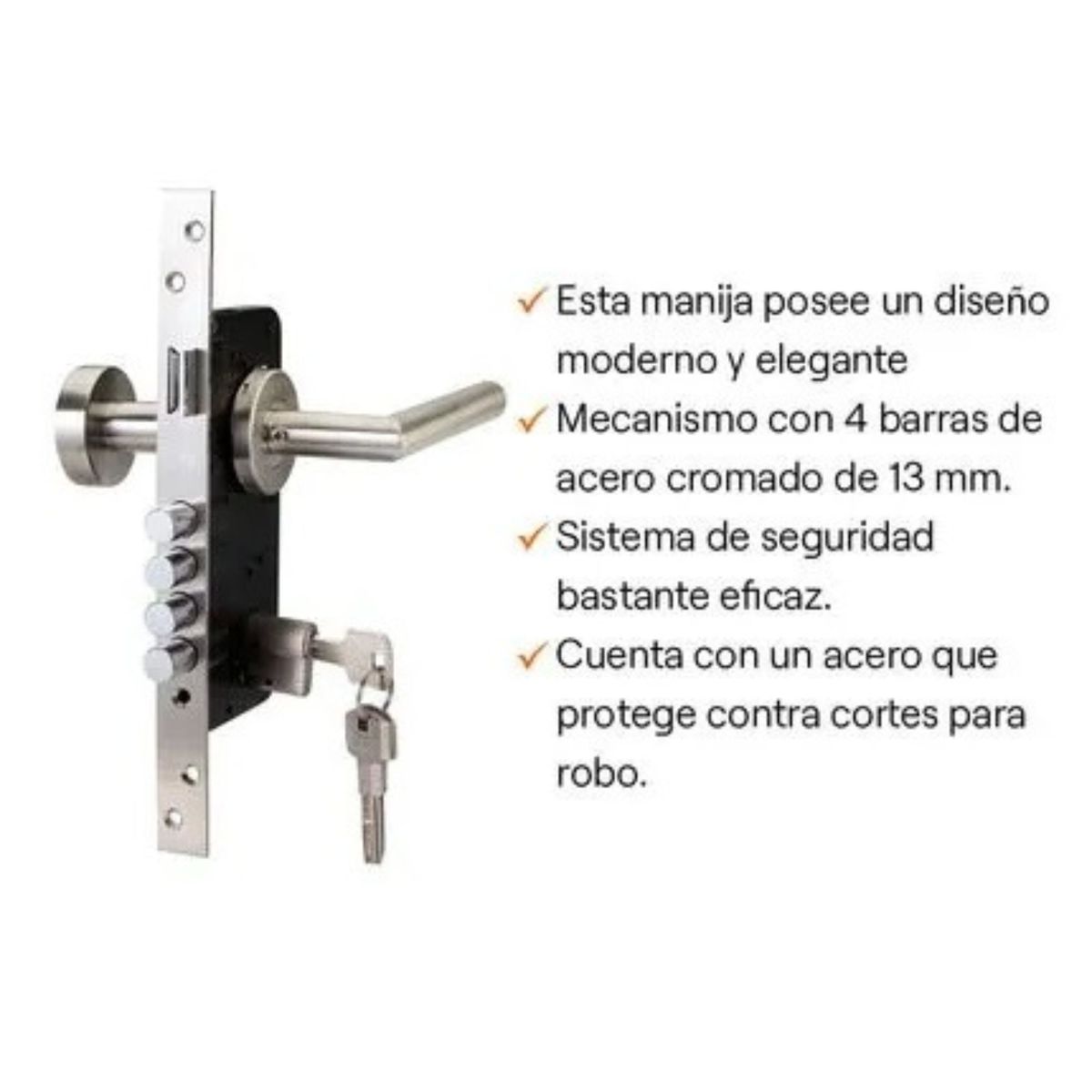 Puerta de Melamina Casatto Interior - 100 x 210 cm - Manzano Pelikano, marca GENERICO - Foto 2