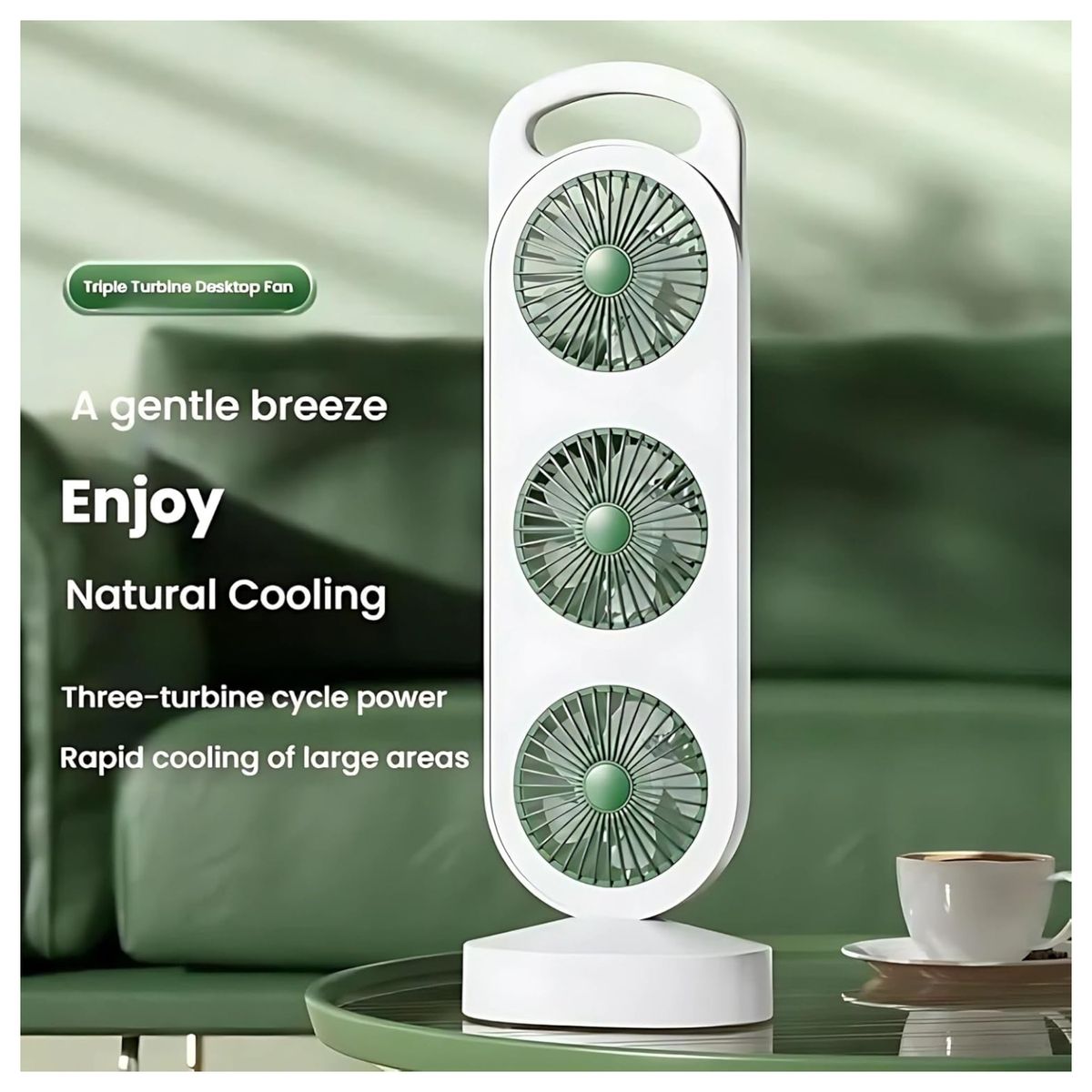 GENERICO - Ventilador Torre Compacto y Recargable