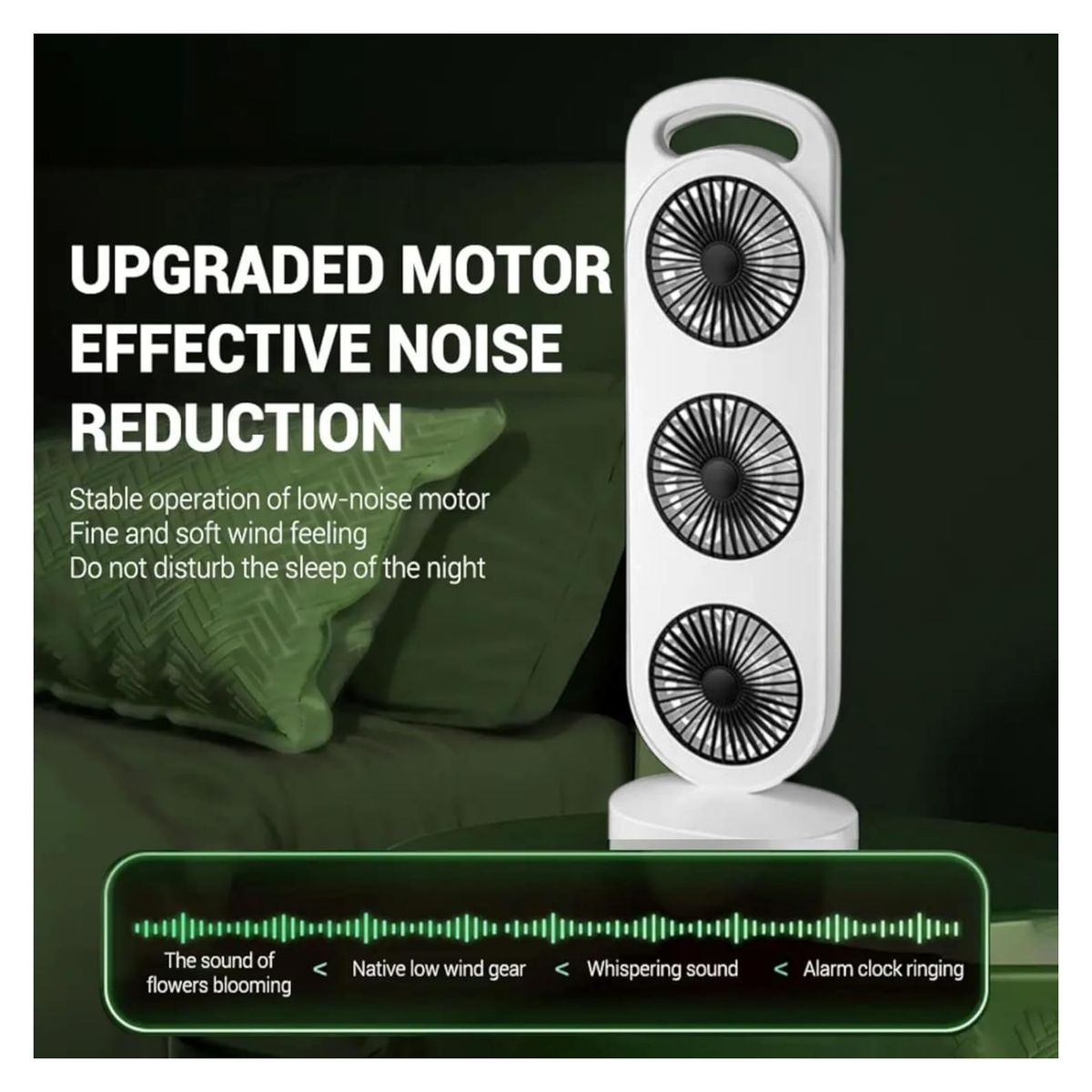 GENERICO - Ventilador Torre Compacto y Recargable