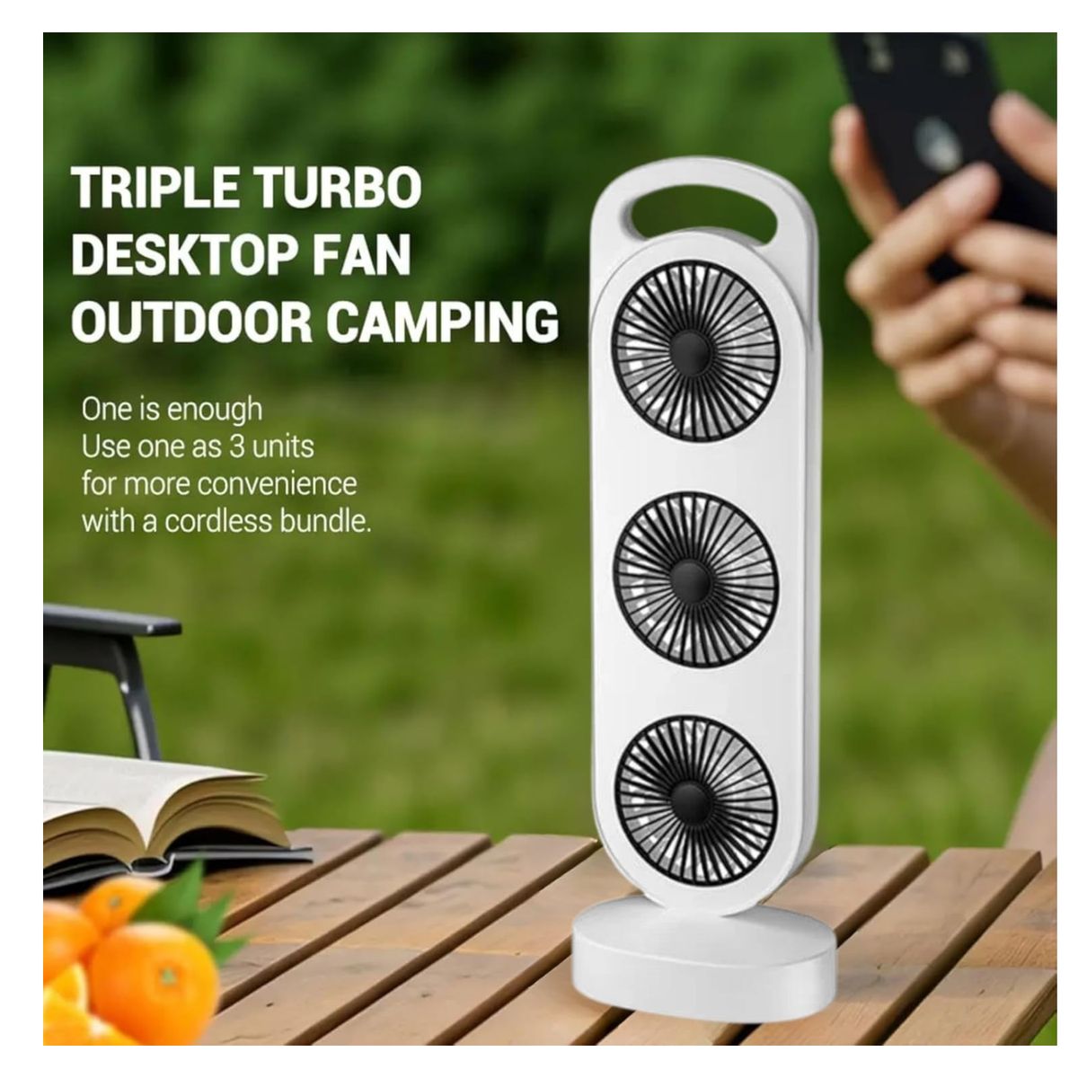 GENERICO - Ventilador Torre Compacto y Recargable