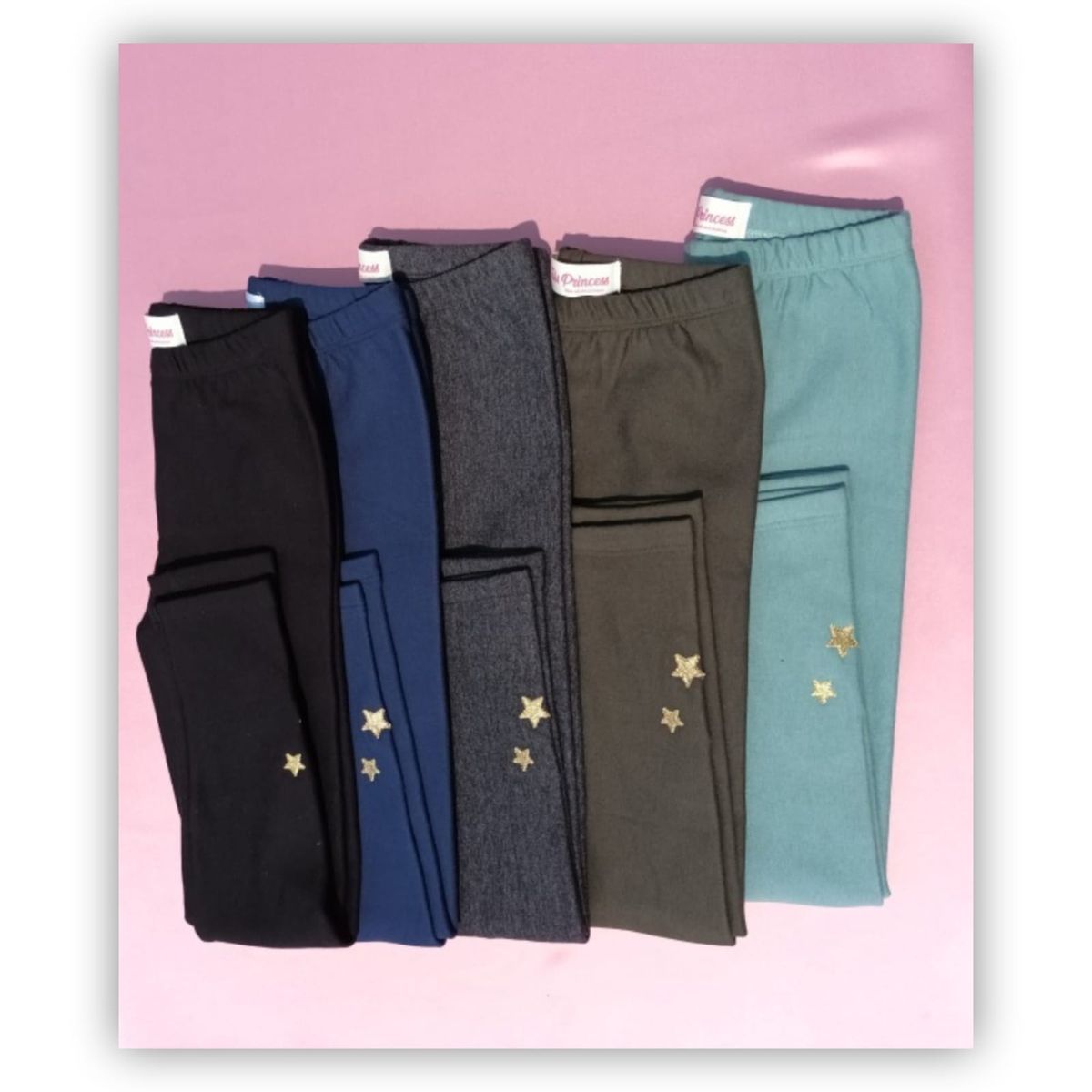 TAIS PRINCESS - Leggings afraneladas perchado bordada