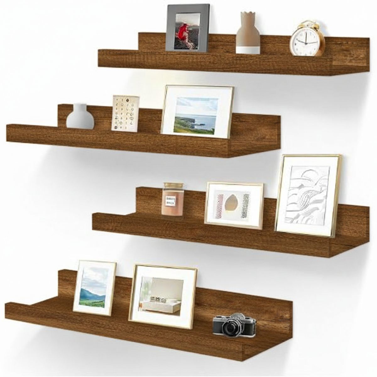 GENERICO - Repisa Flotante Melamina Caramelo 40 cm - Repisa Decorativa Marrón