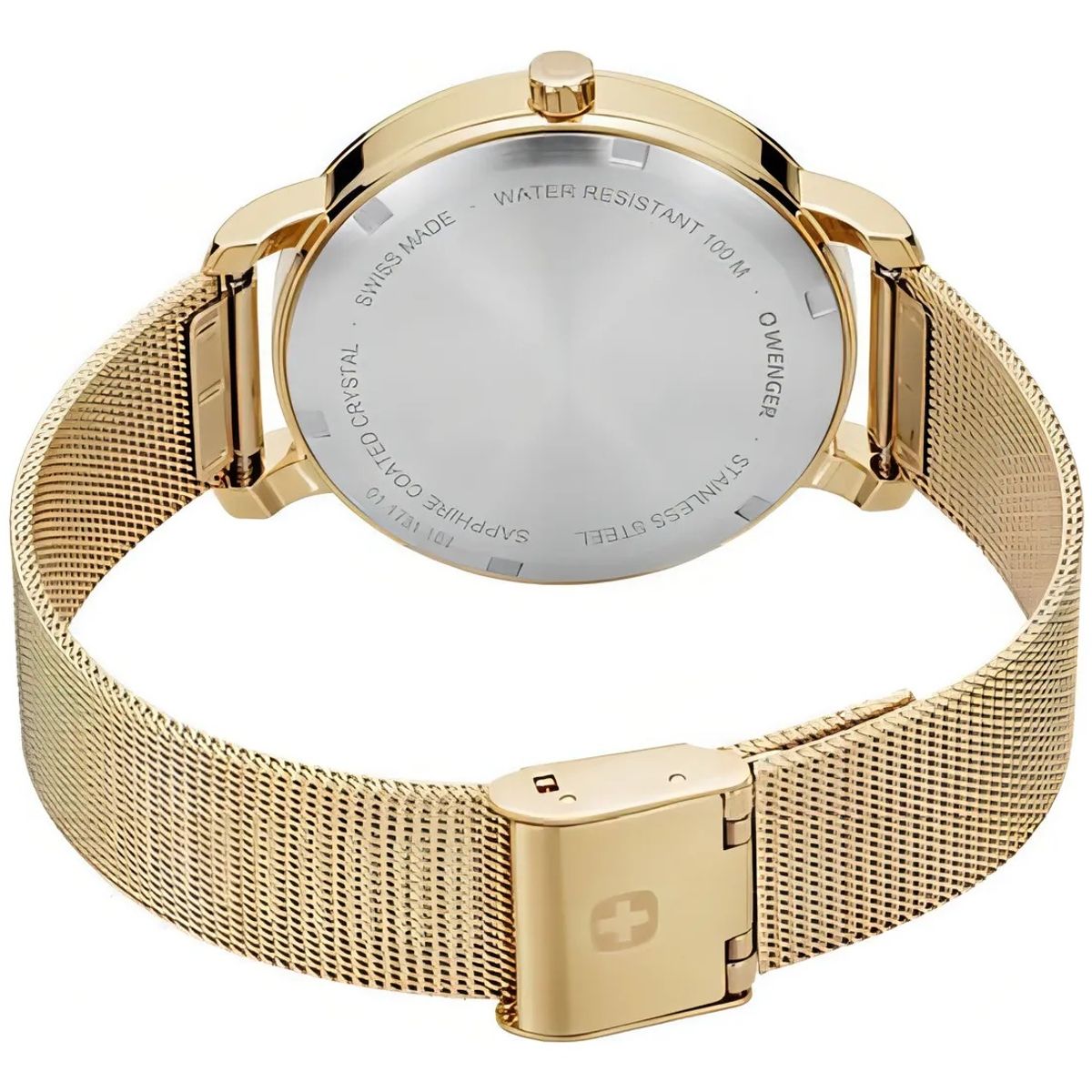 WENGER - Reloj Metropolitan Donnissima correa mesh dial plateado Wenger