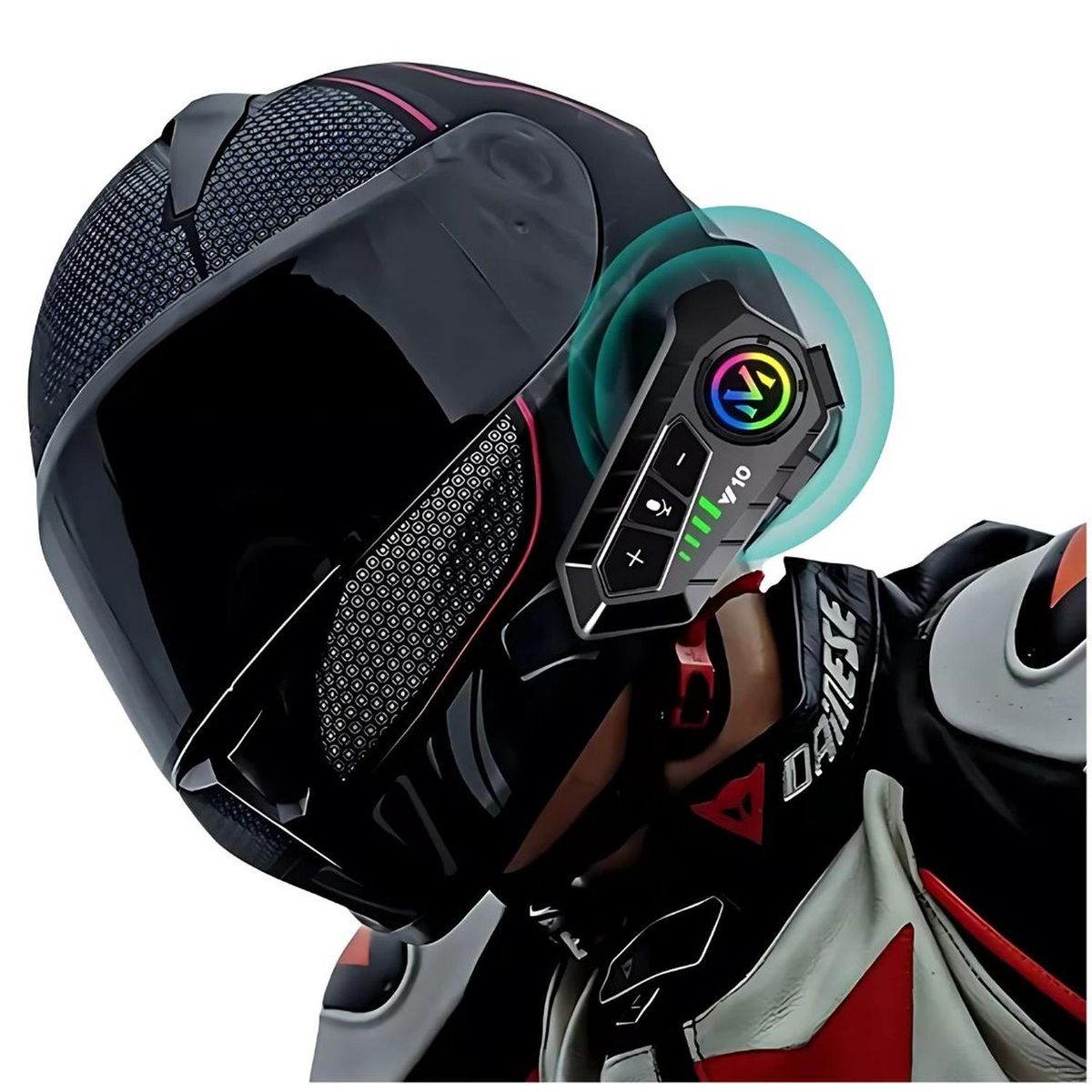 GENERICO - Audífonos Bluetooth Para Moto MT-Y10 con Micrófono Auricular Casco