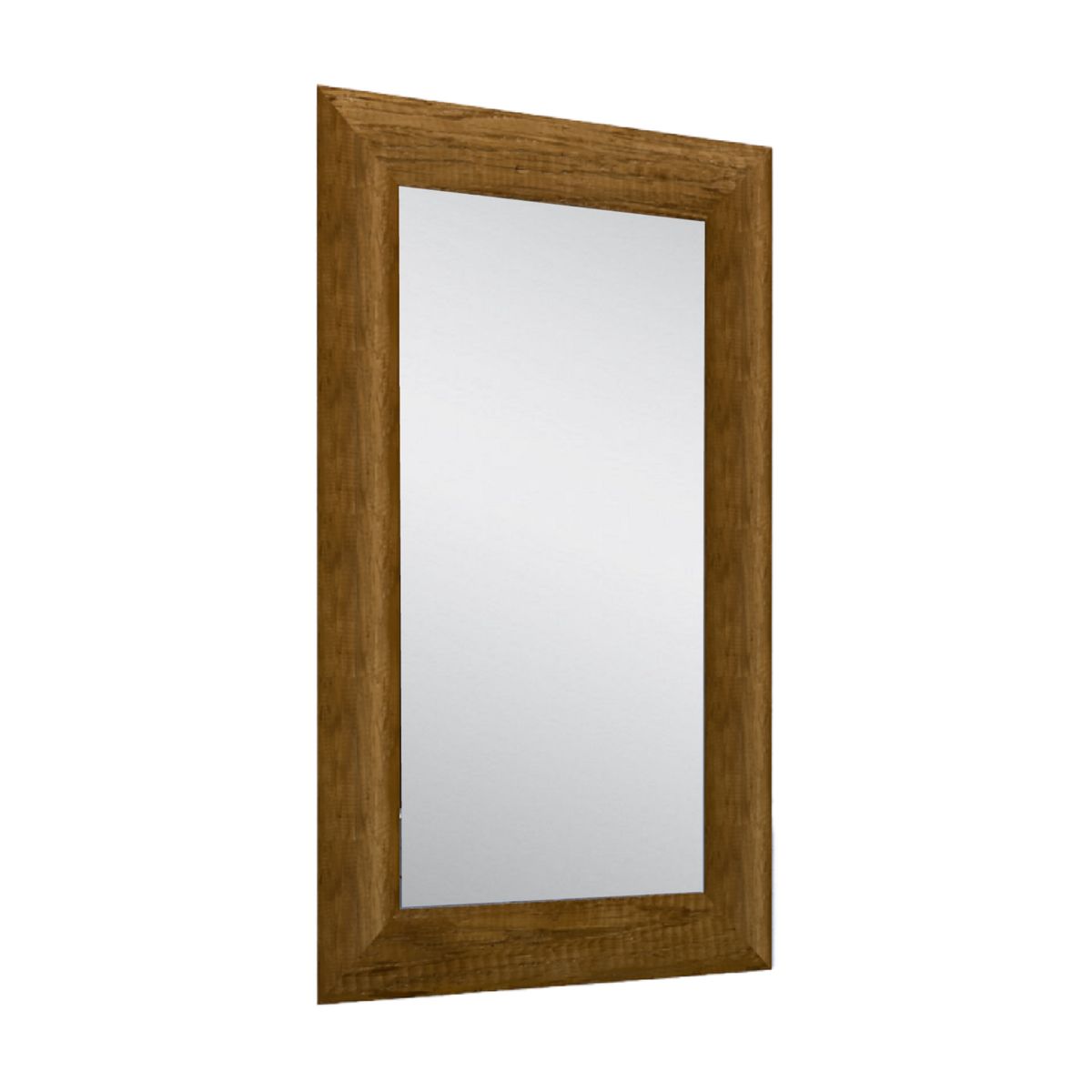 FMFURNITURE - Espejo Decorativo Rectangular 100x60x15 Cm Con Marco Café