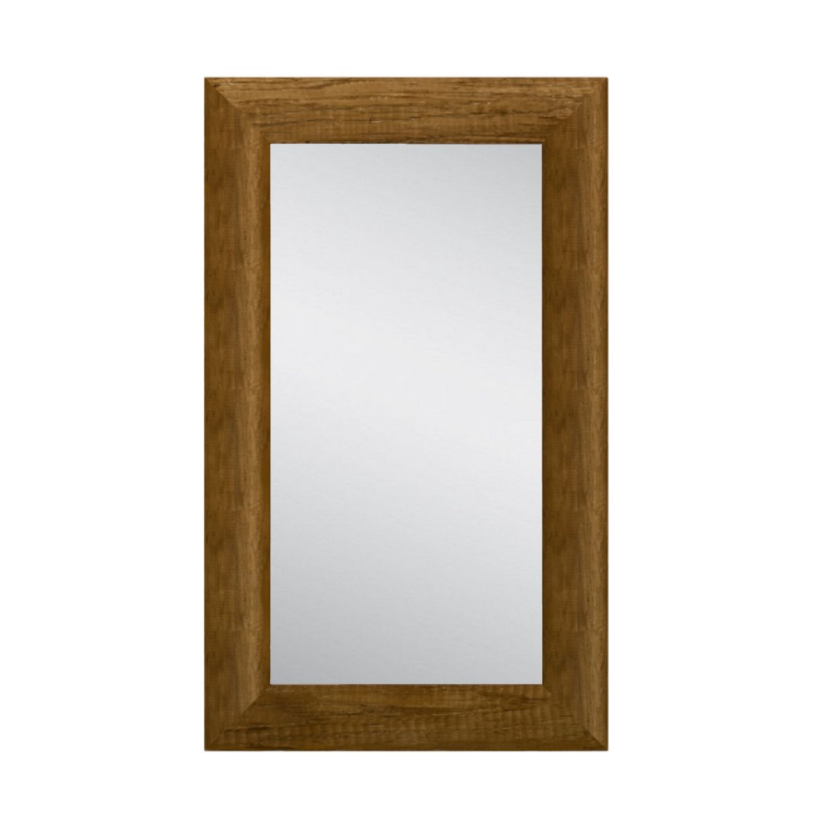 FMFURNITURE - Espejo Decorativo Rectangular 100x60x15 Cm Con Marco Café
