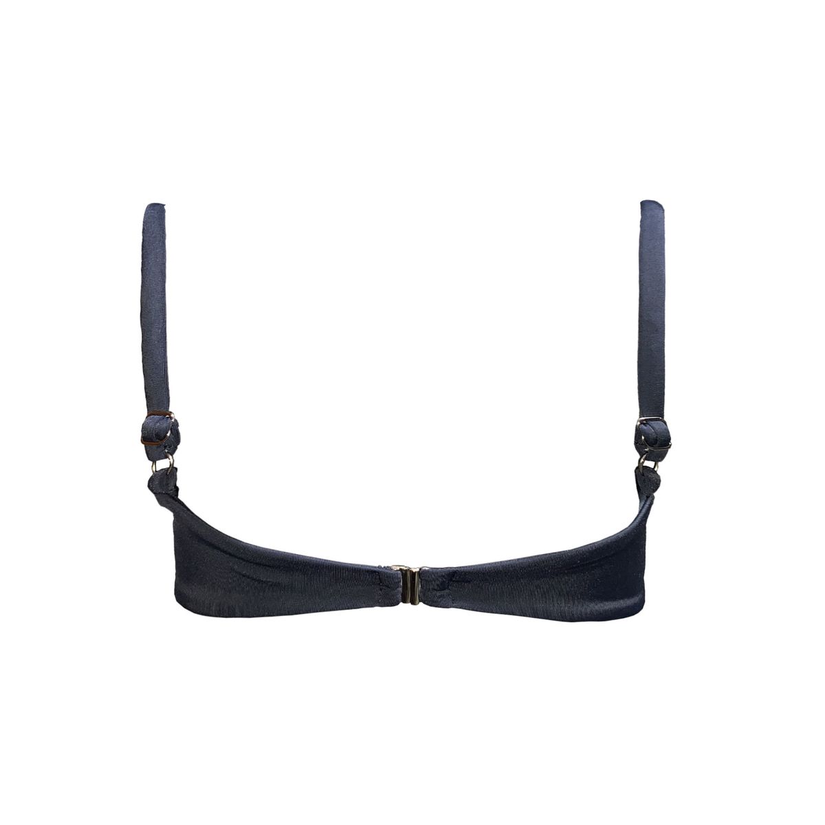 SOLARY - Top de Bikini Corrugado Gris