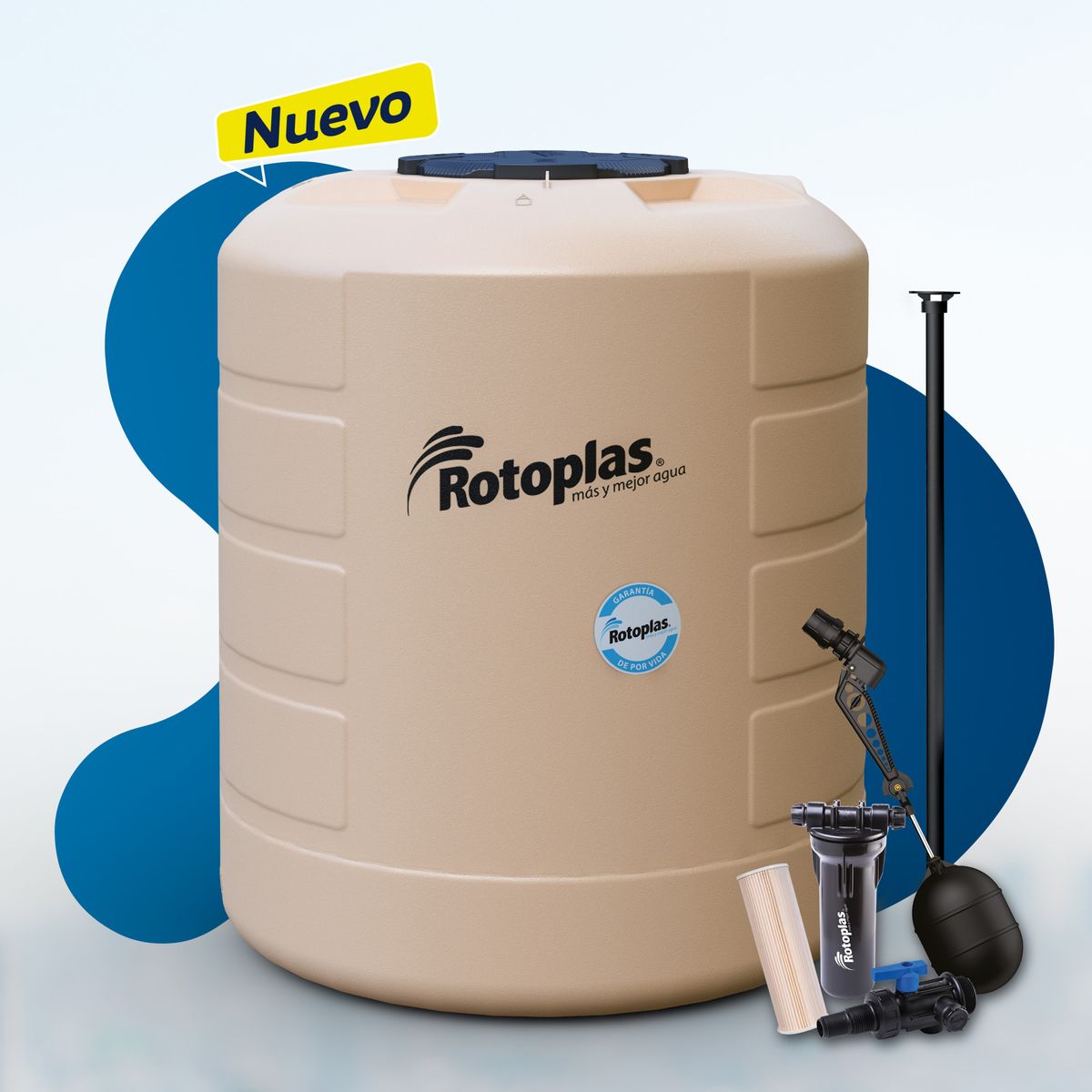 ROTOPLAS - TANQUE PLUS+ 2500L GDPV ROTOPLAS