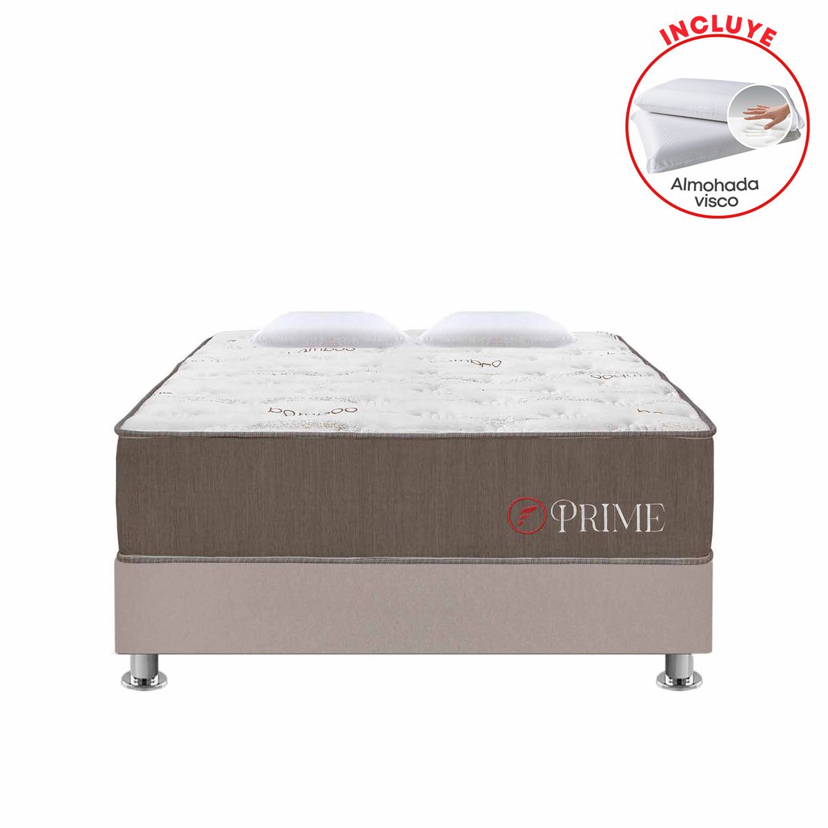 FORLI - Cama Prime Beige 2 Plz
