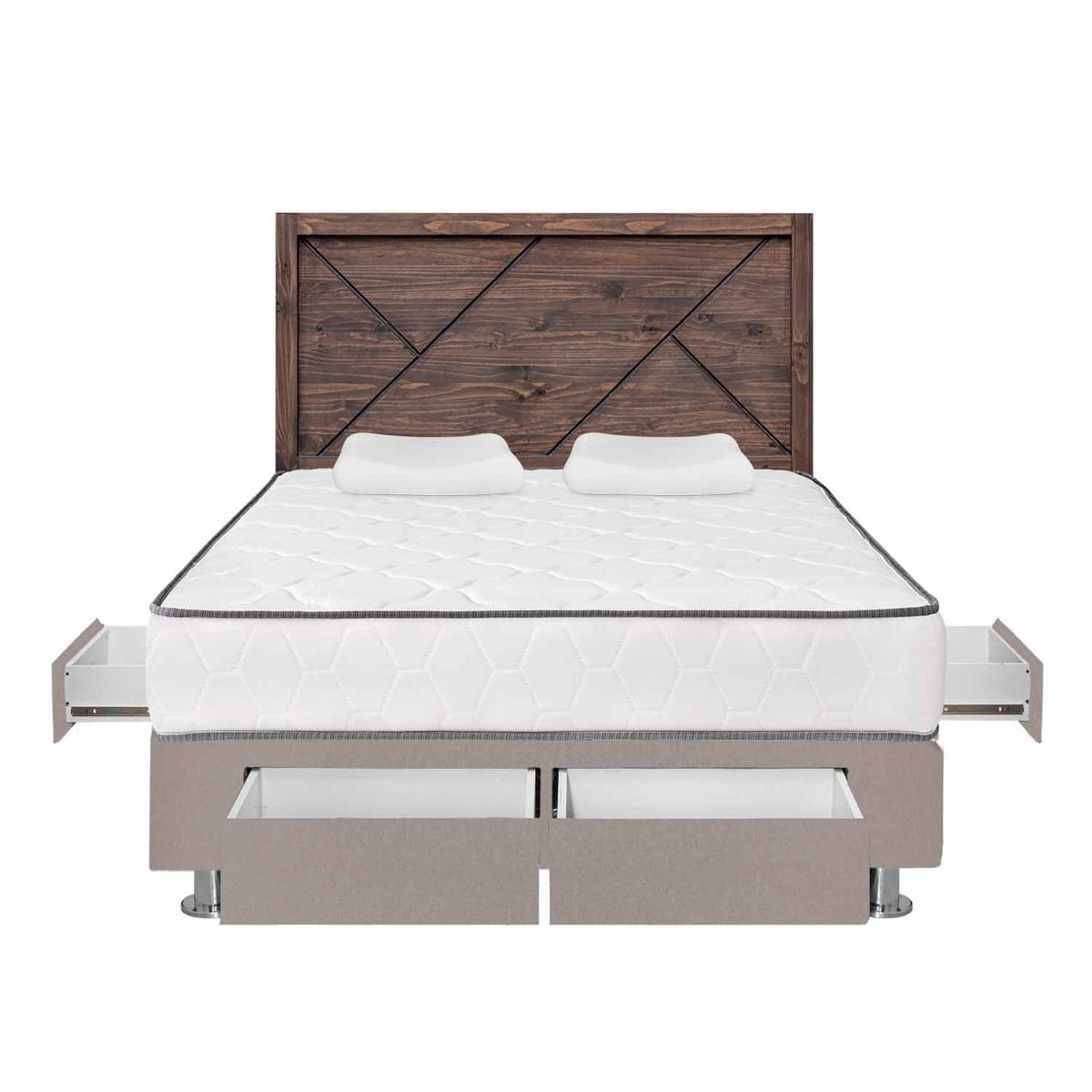 FORLI - Dormitorio 4 Cajones Igneo Beige 2 Plz