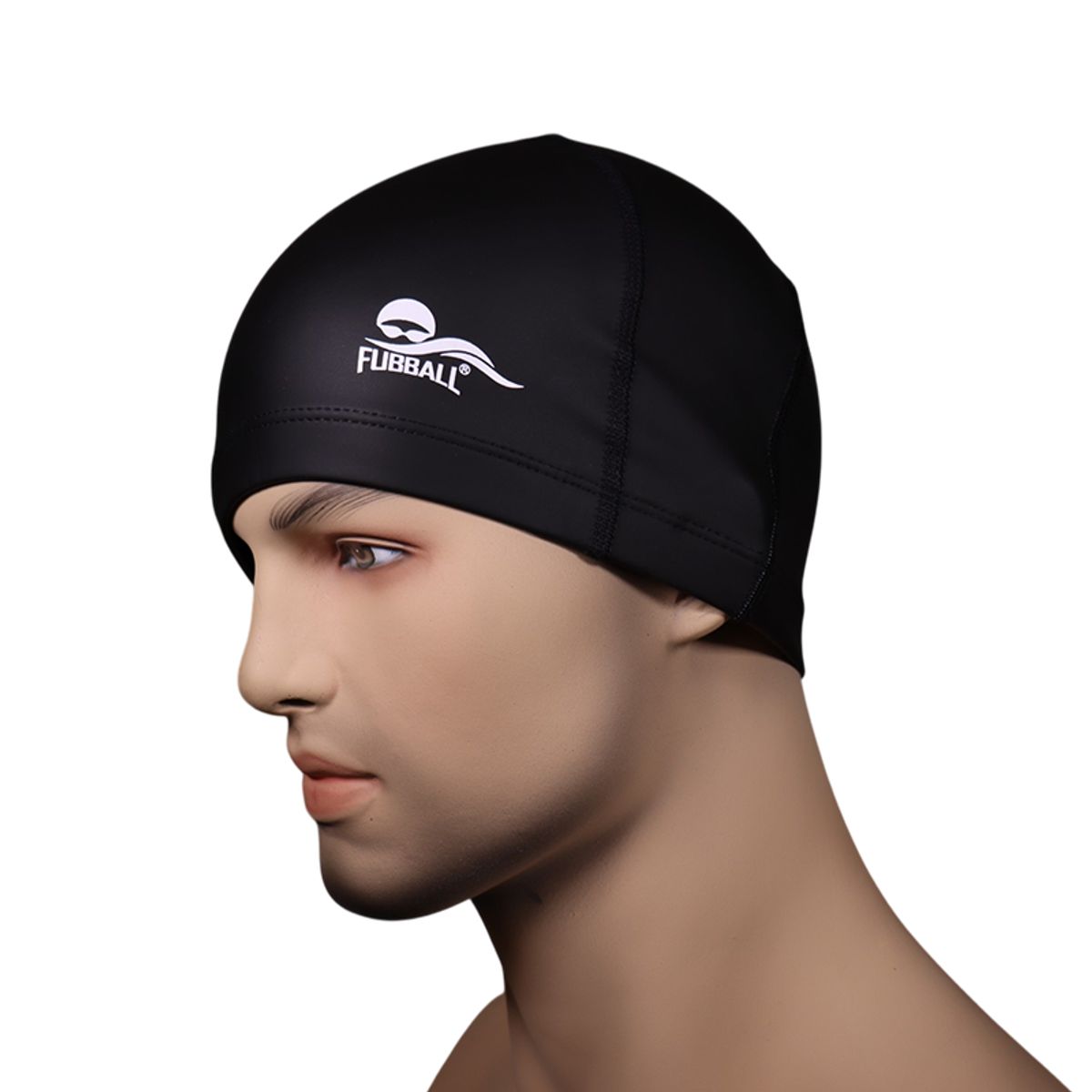 Gorro de Natación Poliéster - Black Estándar, marca FUBBALL - Foto 2