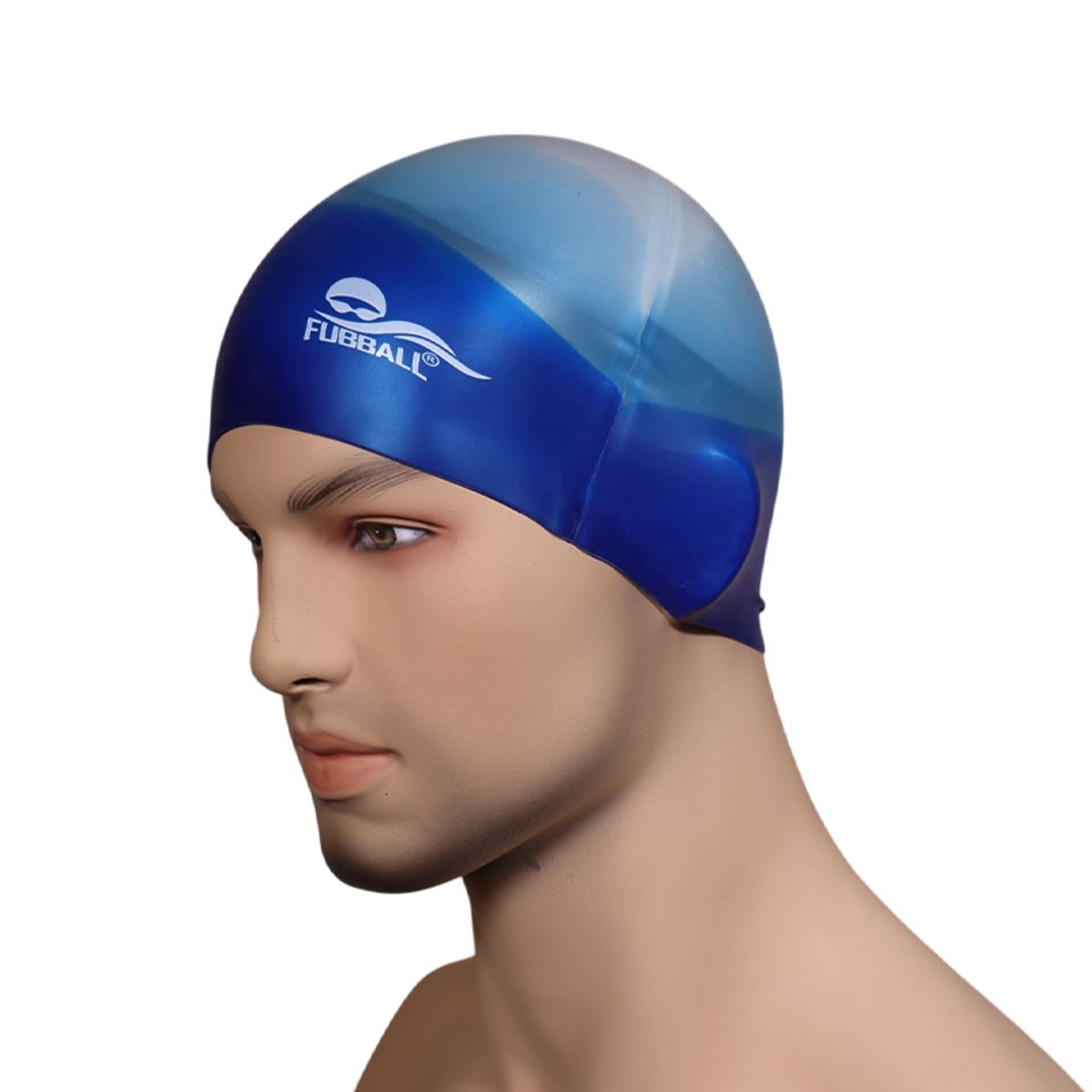 FUBBALL - Gorro de Natación Silicona Imperneable - Ajuste Estándar -  Sky Blue
