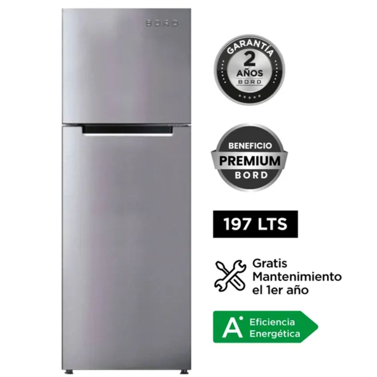 BORD - Refrigeradora Bord 197LT No Frost RE190NFI-H