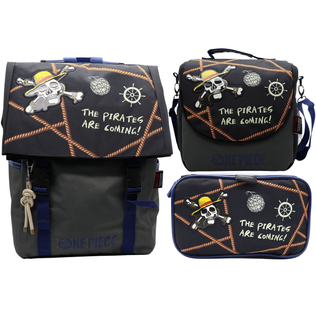 CHILDRENS CLUB - Pack Escolar Mochila One Piece Anime Oficio