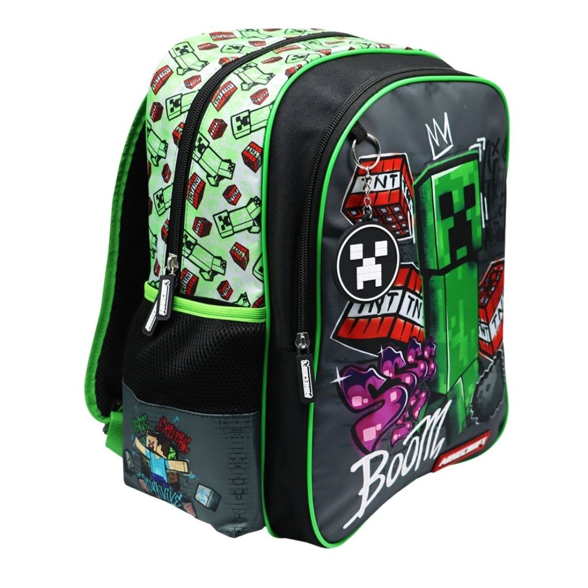 CHILDRENS CLUB - Pack Escolar Mochila Minecraft Creeper Oficio