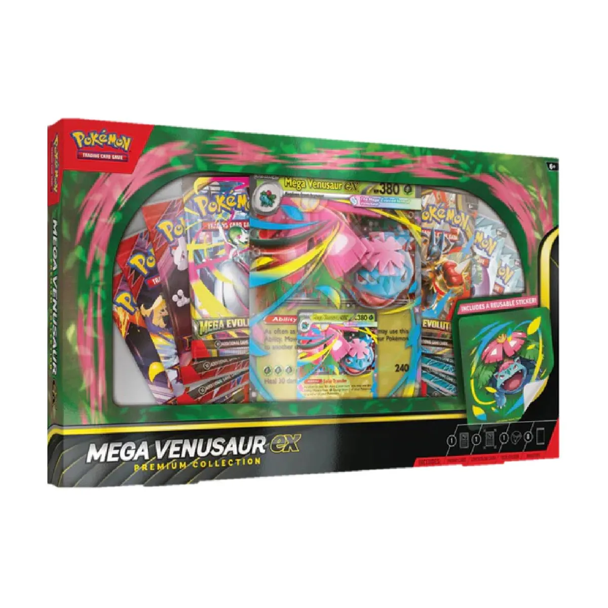 POKEMON - Pokemon TCG Phantasmal Flames Mega Venusaur ex Premiun Collection Ingles