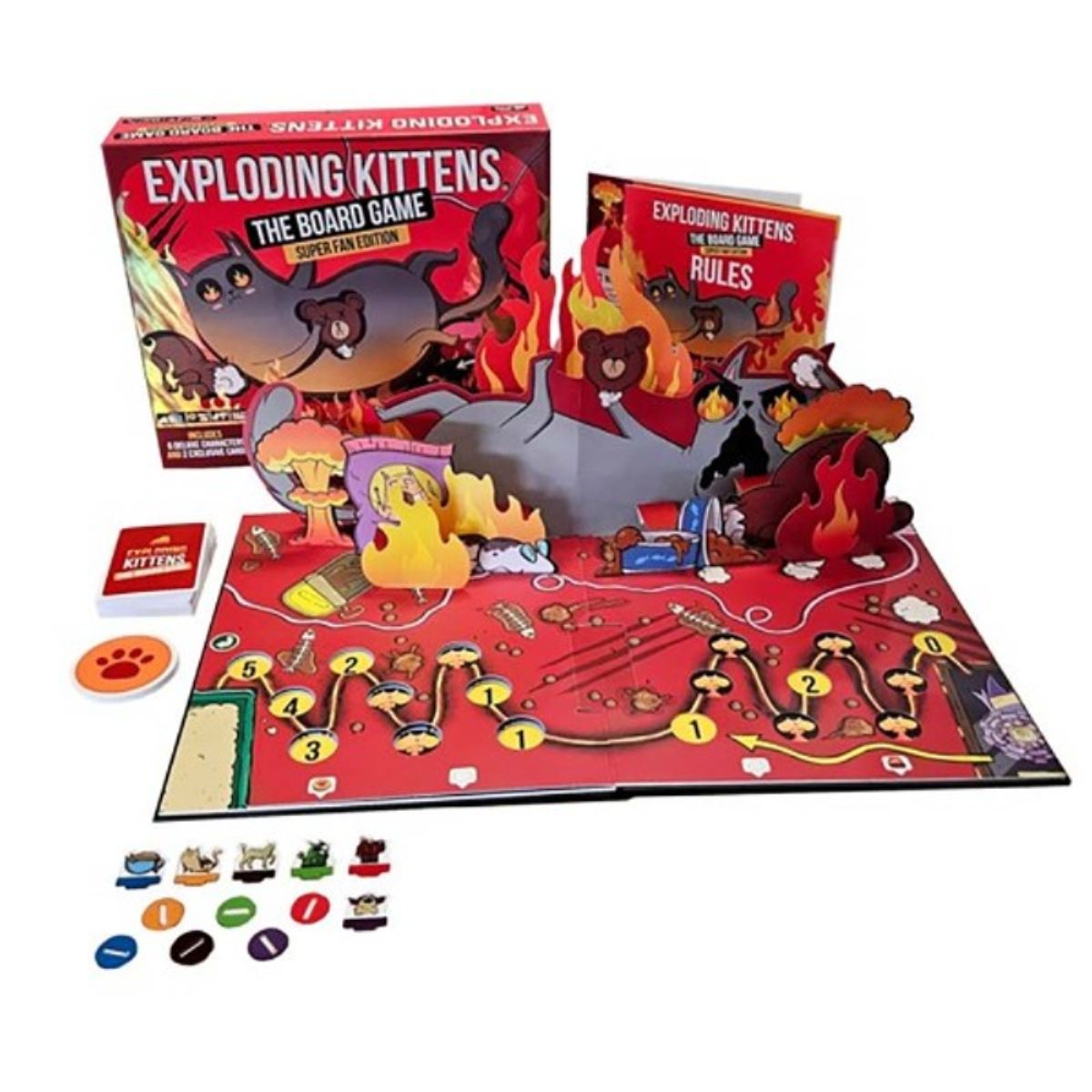 Exploding Kittens The Board Game - Super Fan Edition EXPLODING KITTENS ...