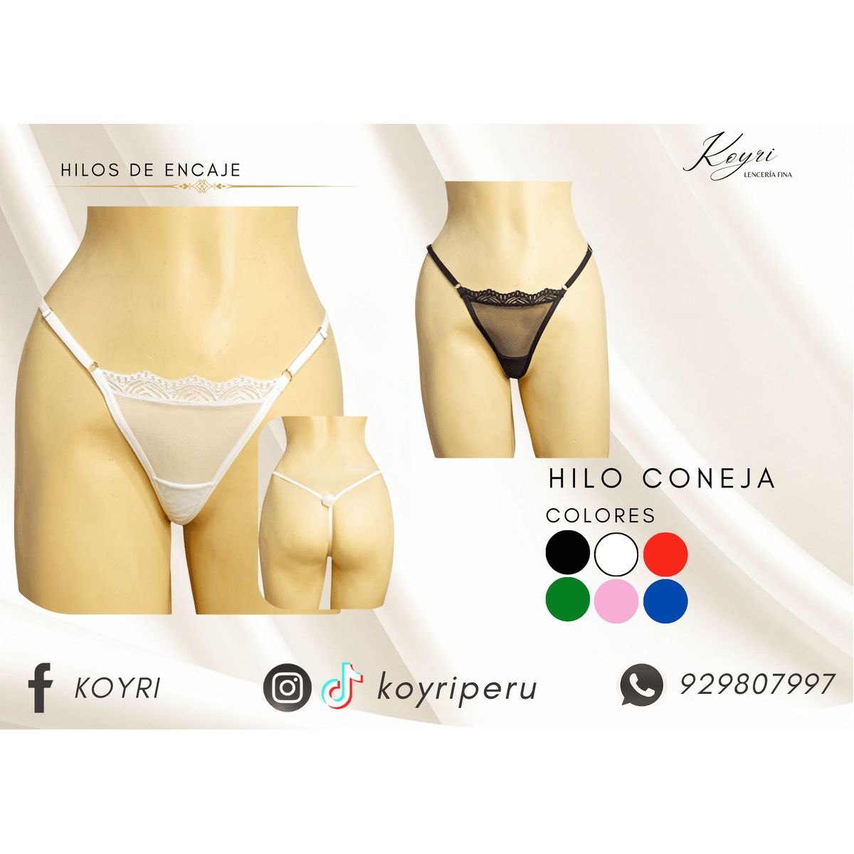 GENERICO - PACK3 HILO CONEJA