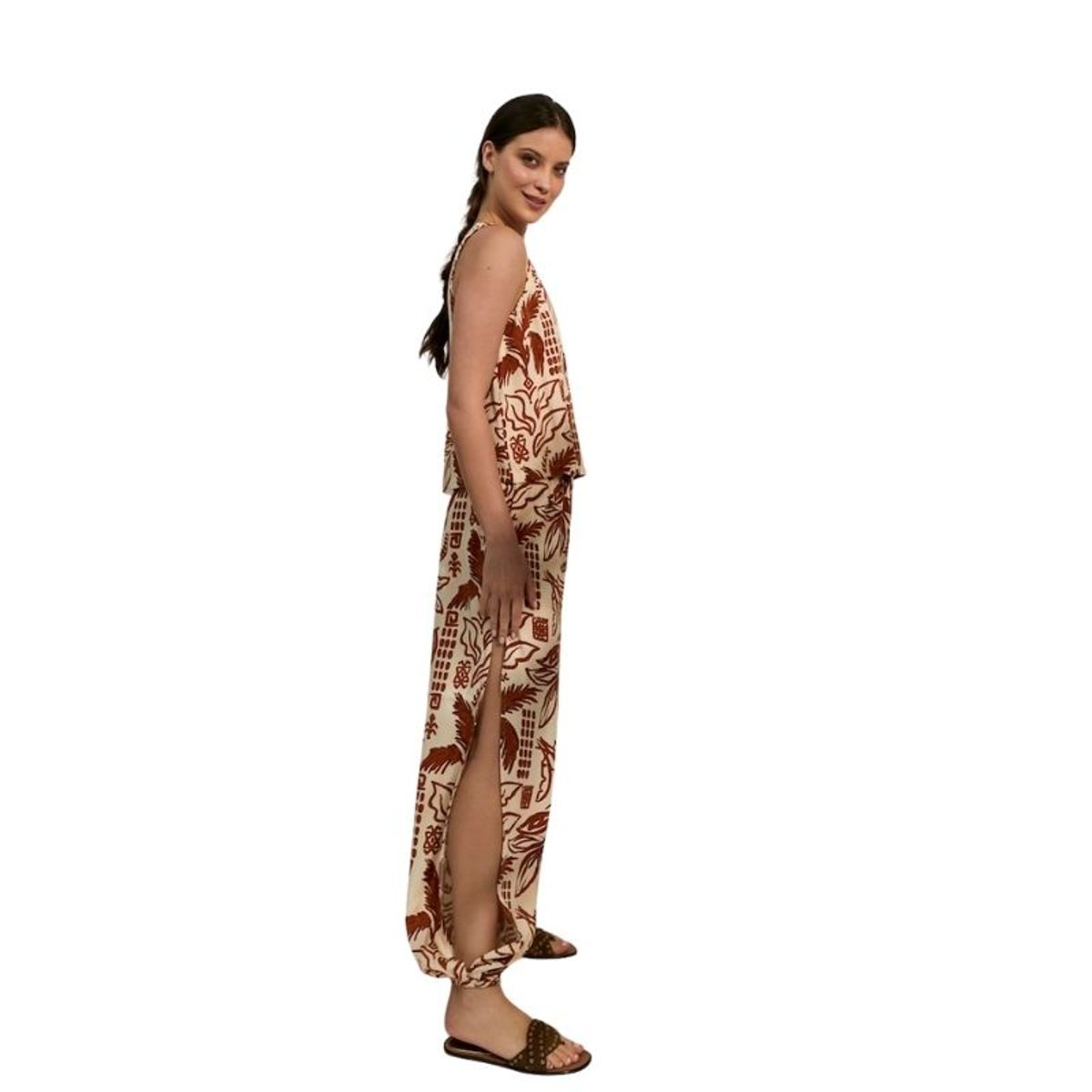PERMUTA - Conjunto Pantalón y top estampado FIJI de Permuta