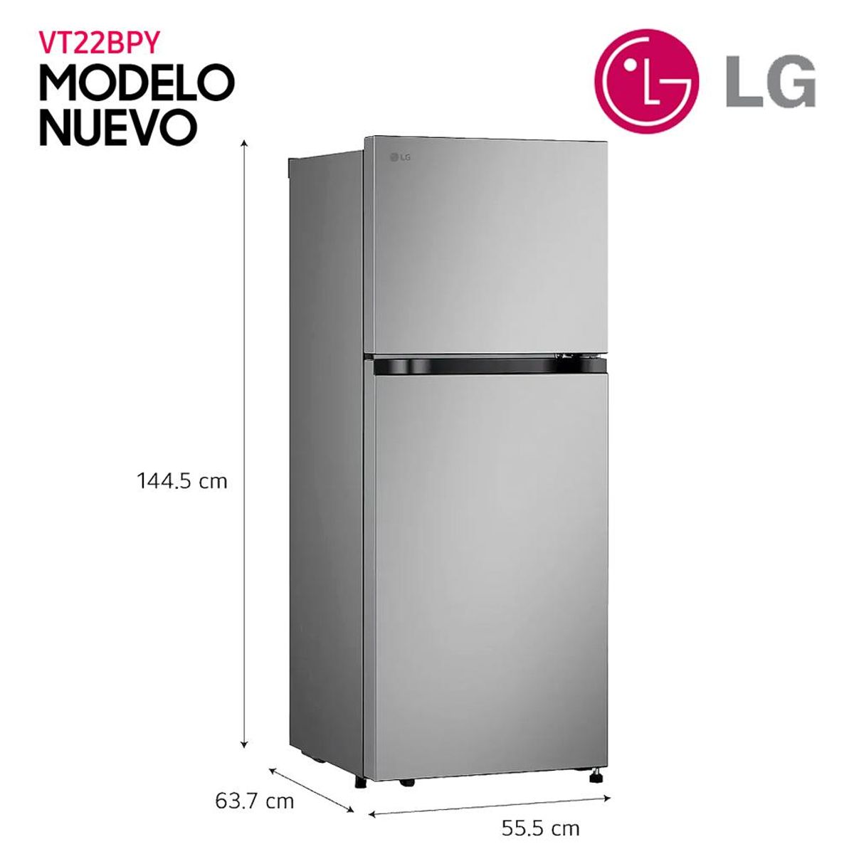 LG - Refrigeradora LG 215L NO FROST VT22BPY SD - Plateado