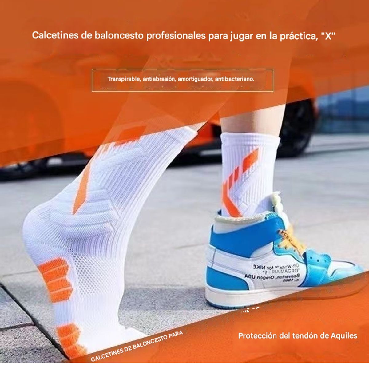GENERICO - Calcetines Medias Deportivas Antideslizantes  Transpirables - Resistentes