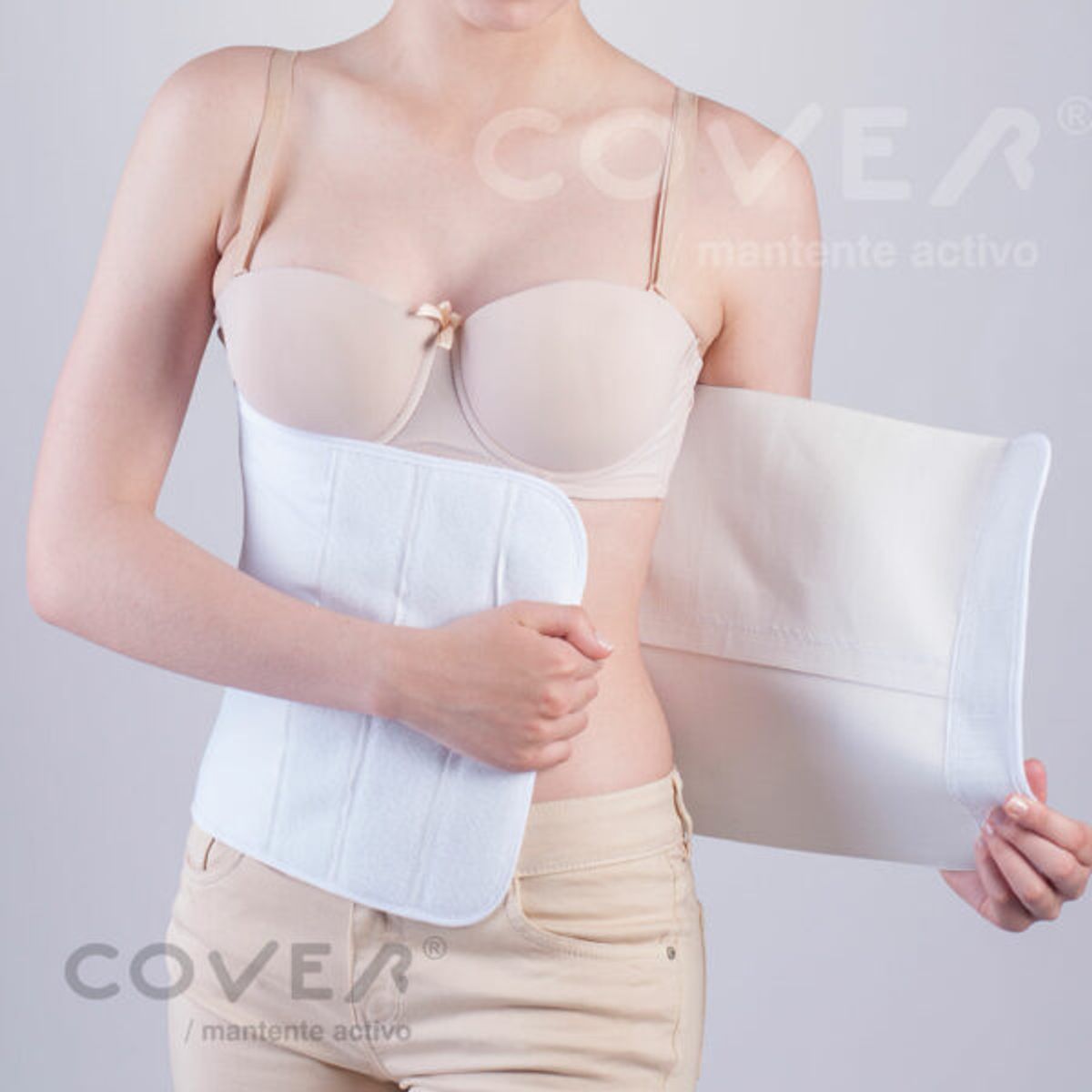 COVER - Faja Post. Operatoria Algodón 30 cm COVER Talla XXL