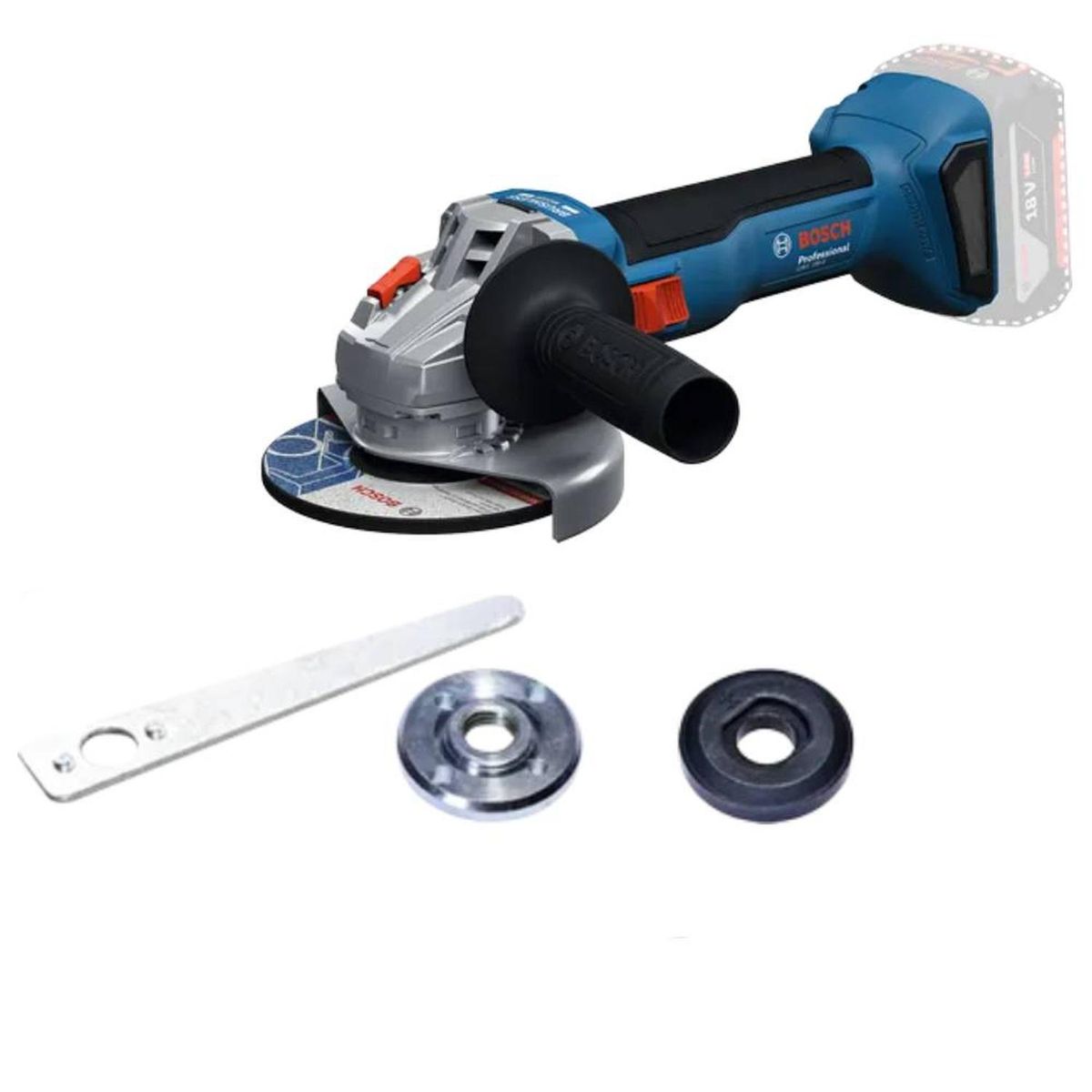 BOSCH - Amoladora Angular 4 1/2" 18V 11000 Rpm Baretool Bosch GWS 18V-8