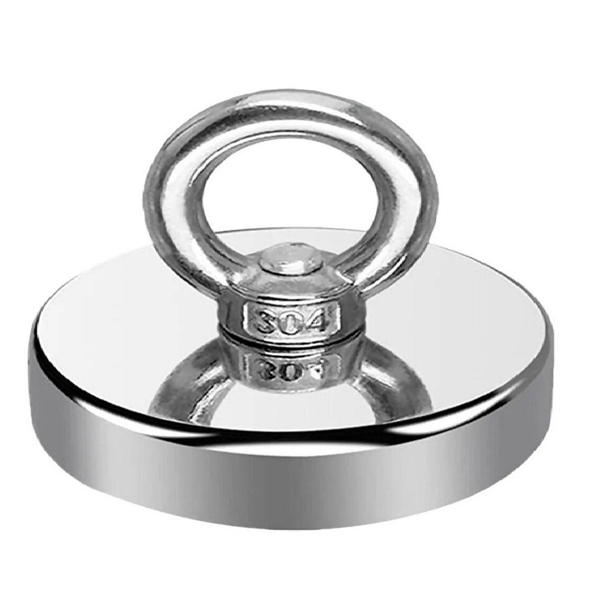 GENERICO - Iman de Neodimio 90mm Pesca G° N52 330kgf Carga Axial Nominal