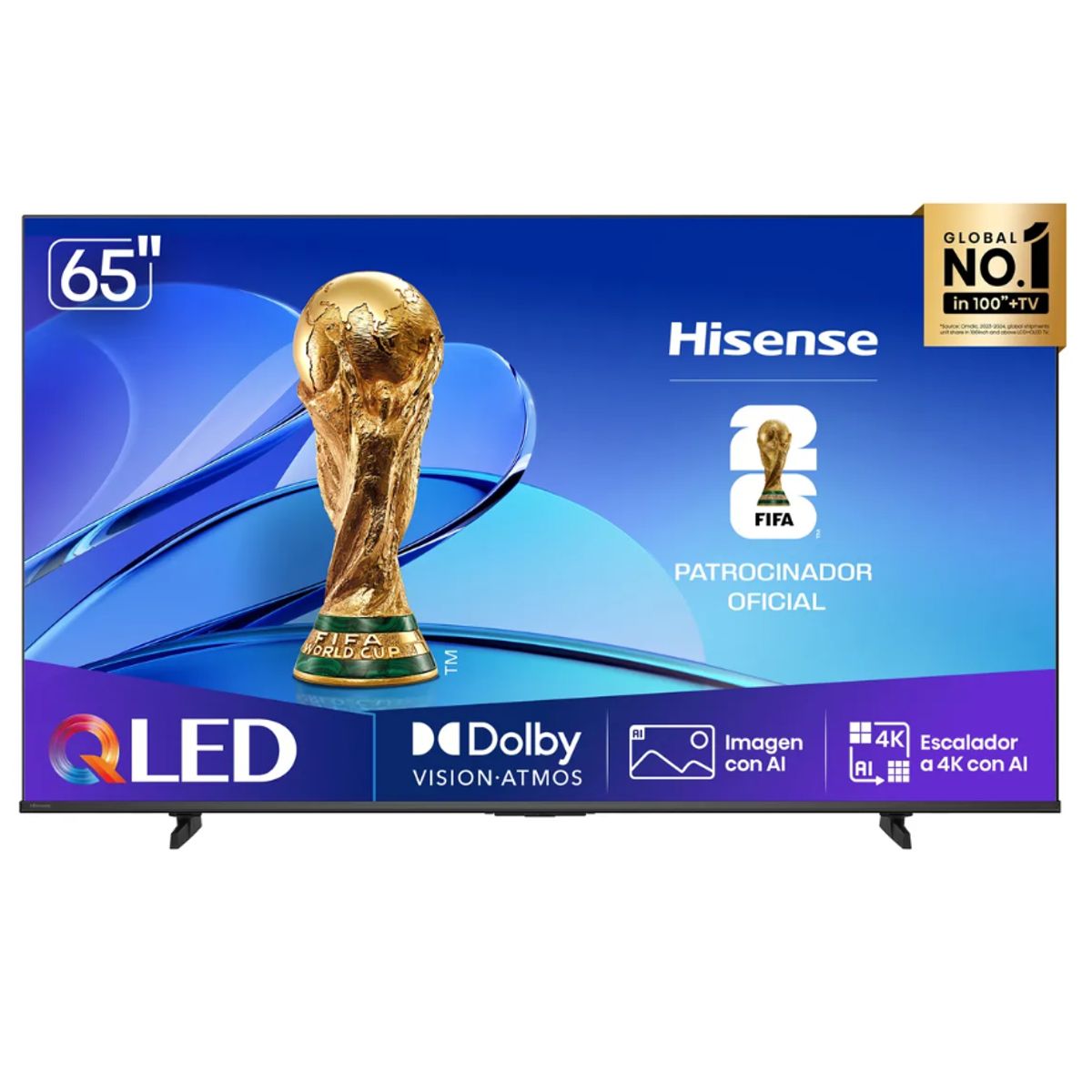 HISENSE - Televisor Hisense 65 QLED 4K 65Q6Qv Smart Tv
