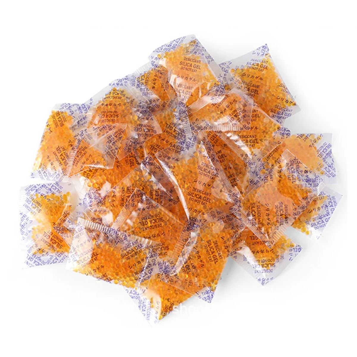 GENERICO - Silica Gel Color Naranja 1g x 100 Sobres Opp Film Cambia de Color