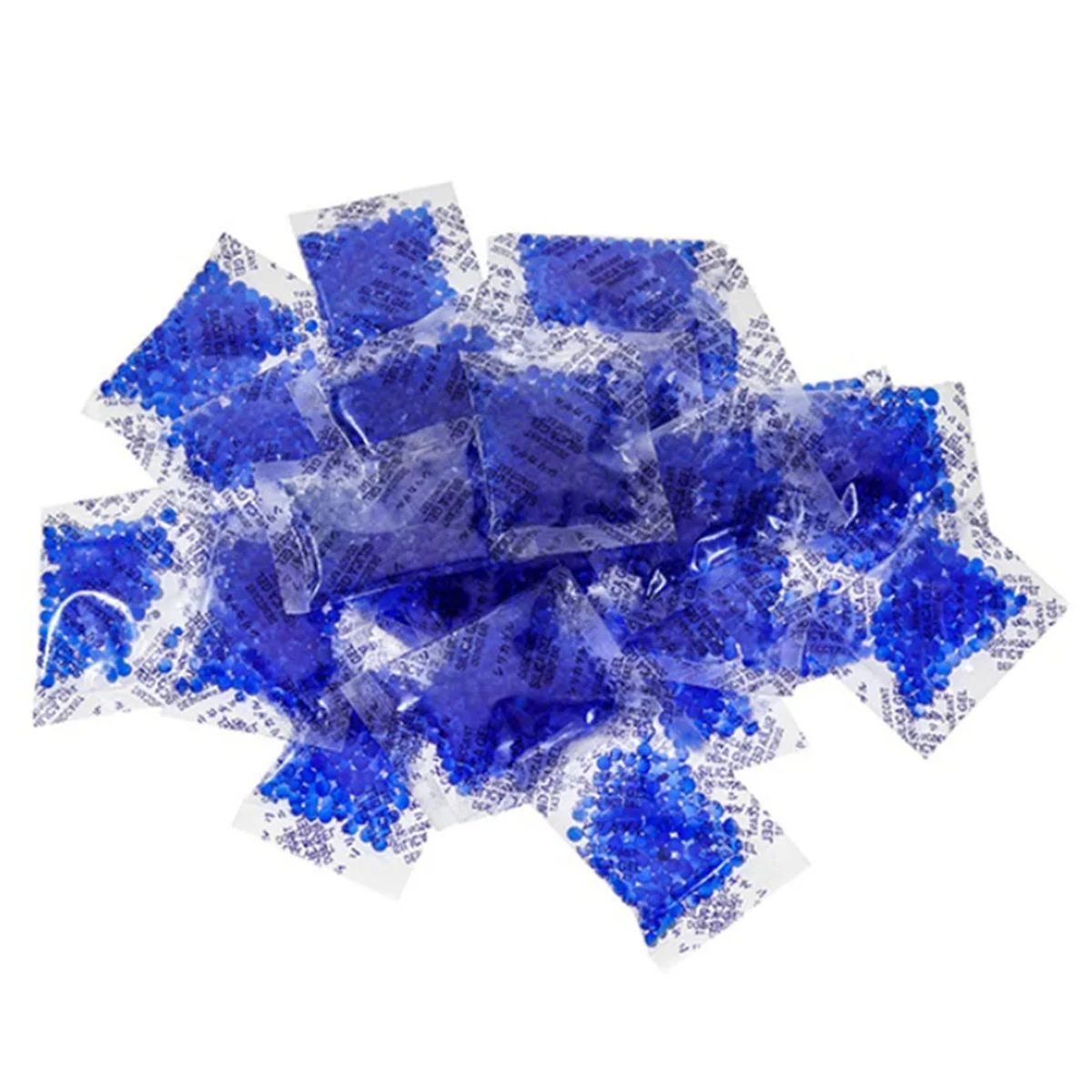 GENERICO - Silica Gel Color Azul 1g x 100 Sobres Opp Film Cambia de Color