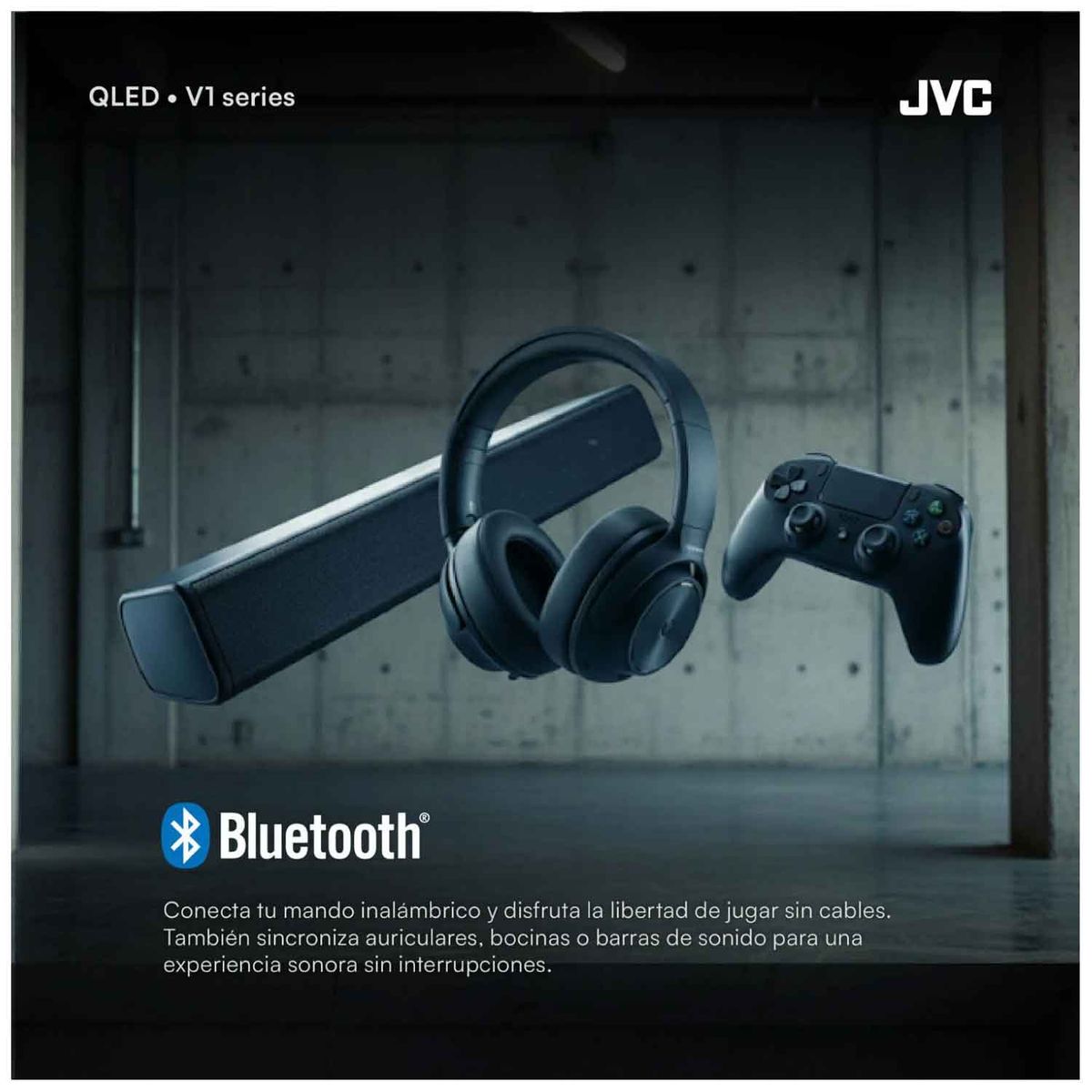 JVC - Televisor JVC 43 UHD 4K QLED Google TV LT-43KB758