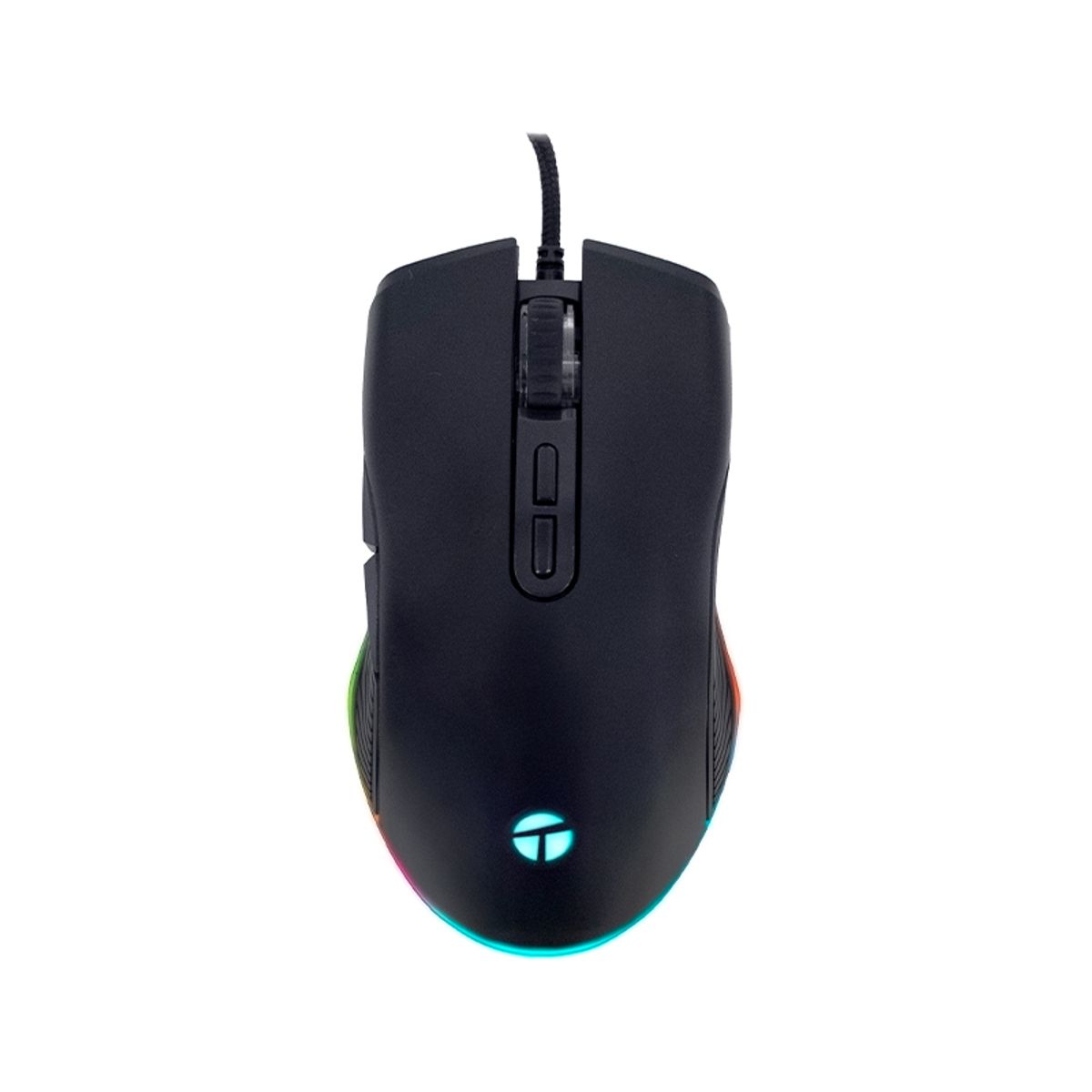 TEROS - Mouse Gamer Teros Te-1233G Dpi Hasta 7200 Rgb 7 Botones Usb Negro
