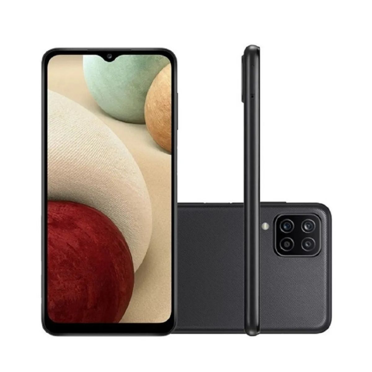 SAMSUNG - Celular Samsung Galaxy A12 6.5"  Pulg. 4GB RAM 64GB Android 11 - Negro