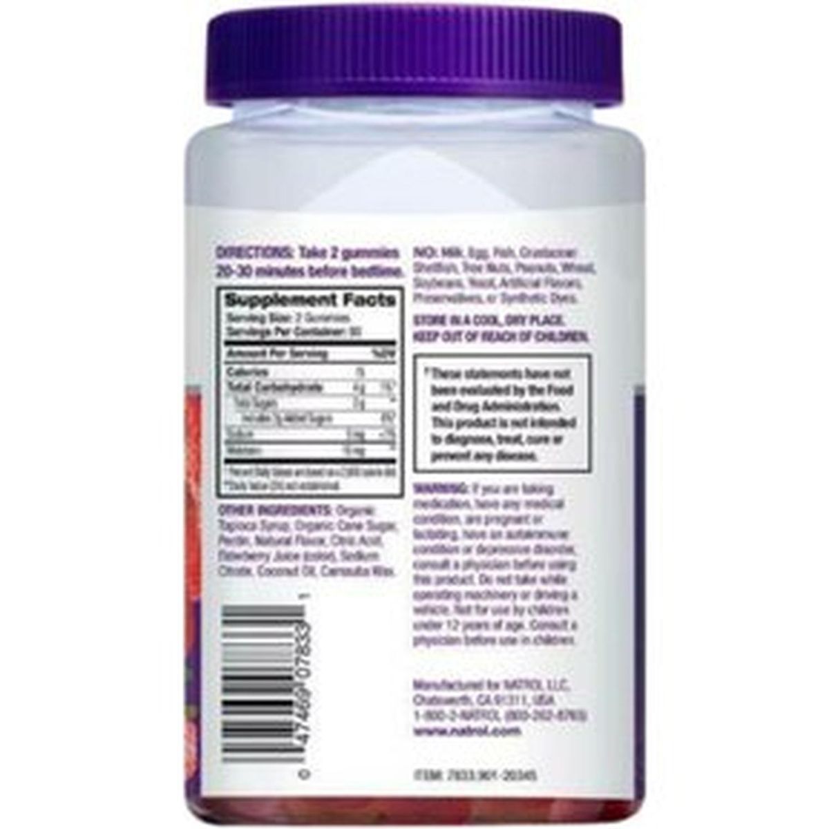 NATROL - Melatonina en Gomitas Natrol 10 mg - 180 gomitas