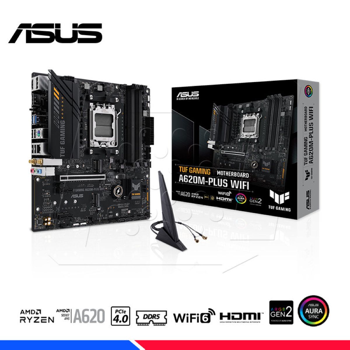 ASUS - Placa Asus TUF Gaming A620M-Plus WiFi DDR5 AM5