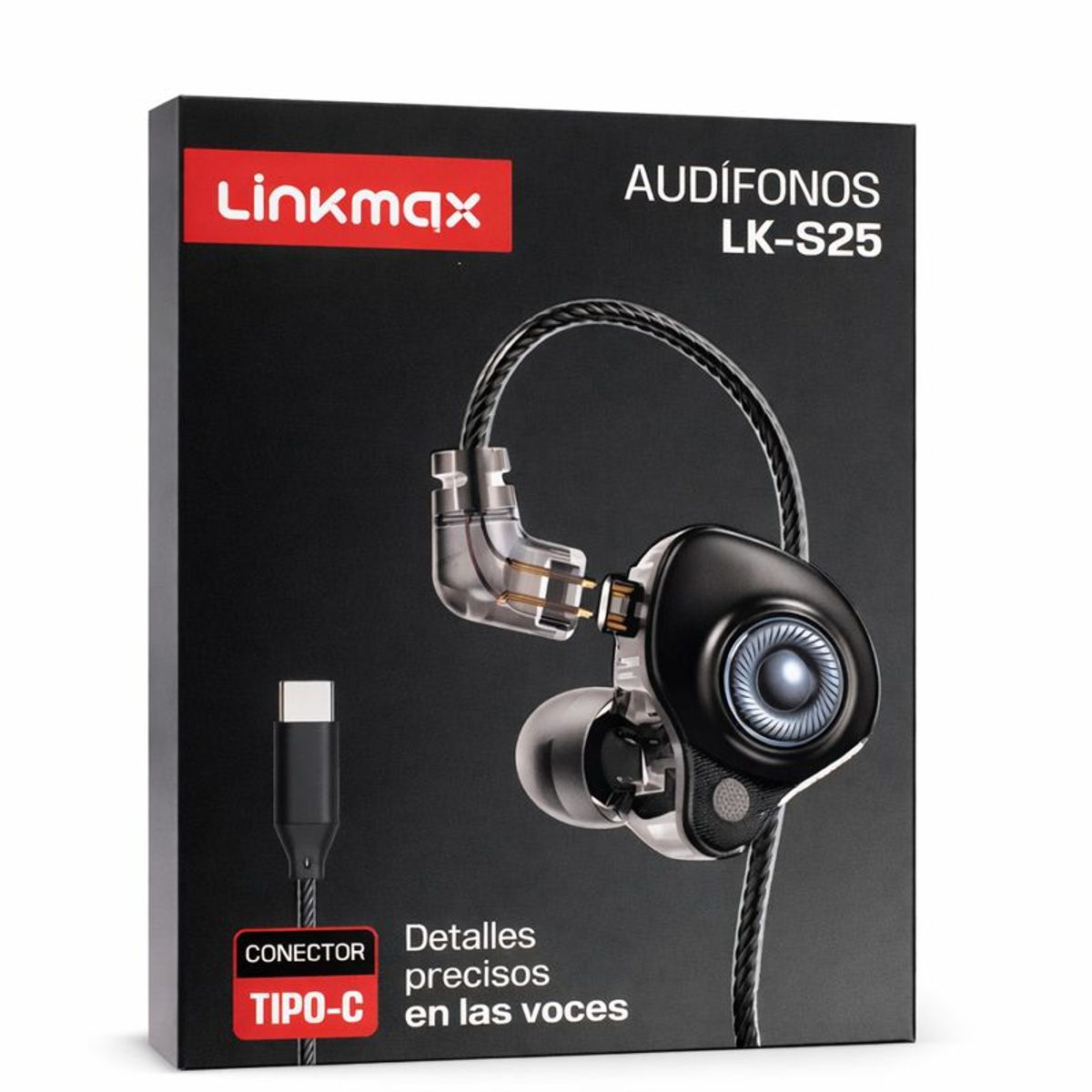 GENERICO - Audífonos LK - S25 con Micrófono Negro